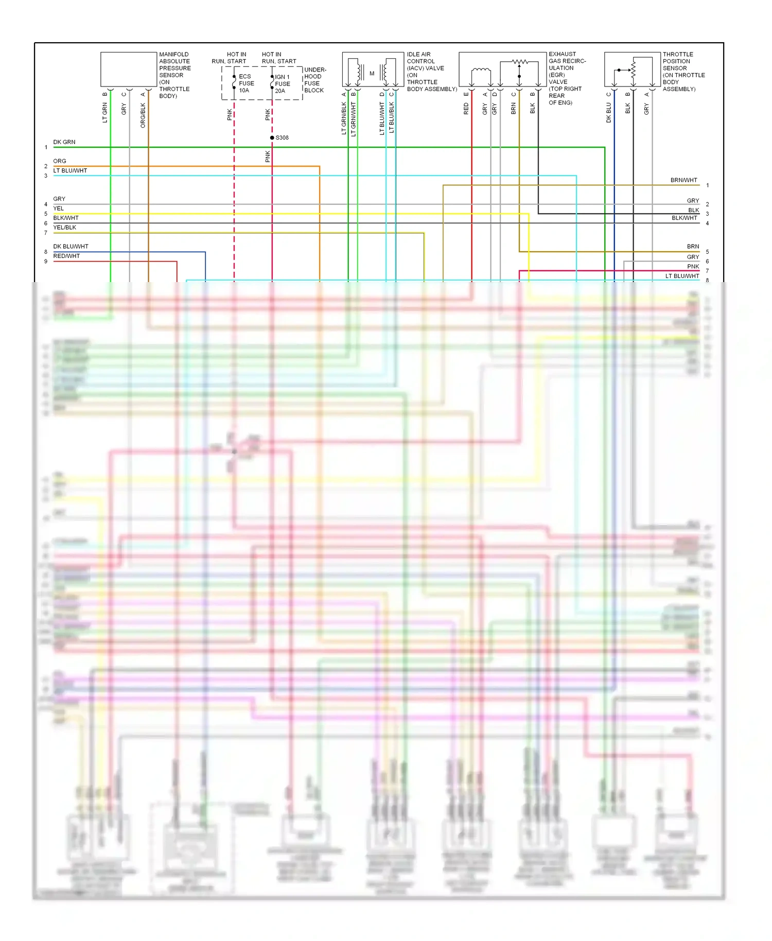 Cadillac Eldorado X (1992-2002) ign wiring diagram  (1 of 4)
