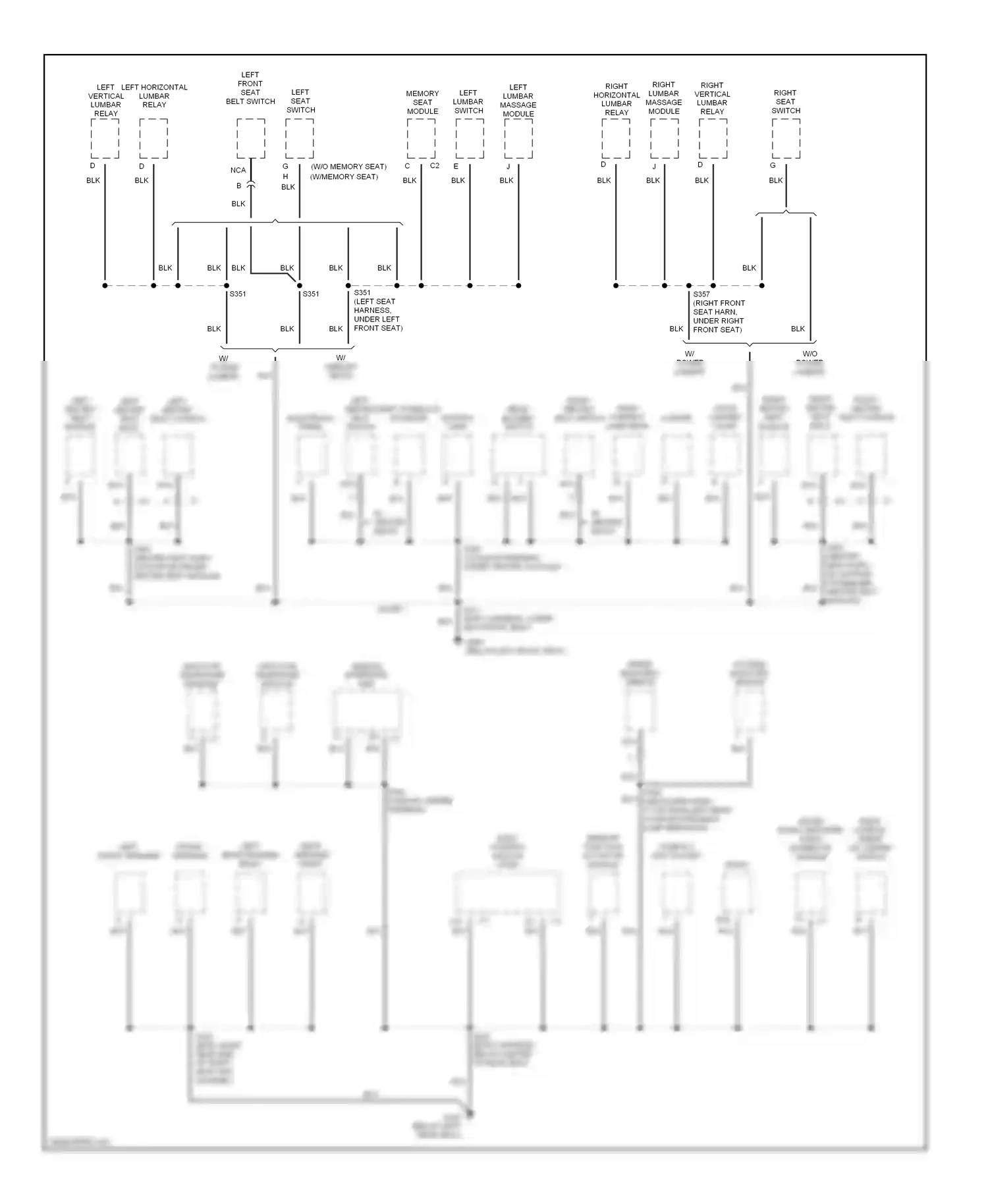 Cadillac Eldorado X (1992-2002) vehicle interface unit wiring diagram  (1 of 1)