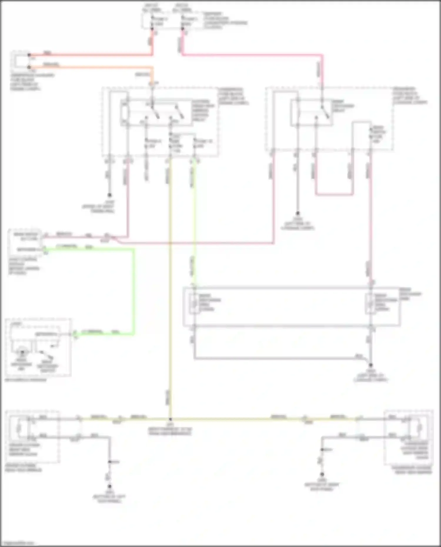 ELR Cadillac I facelift (2015-2016): Defoggers circuit