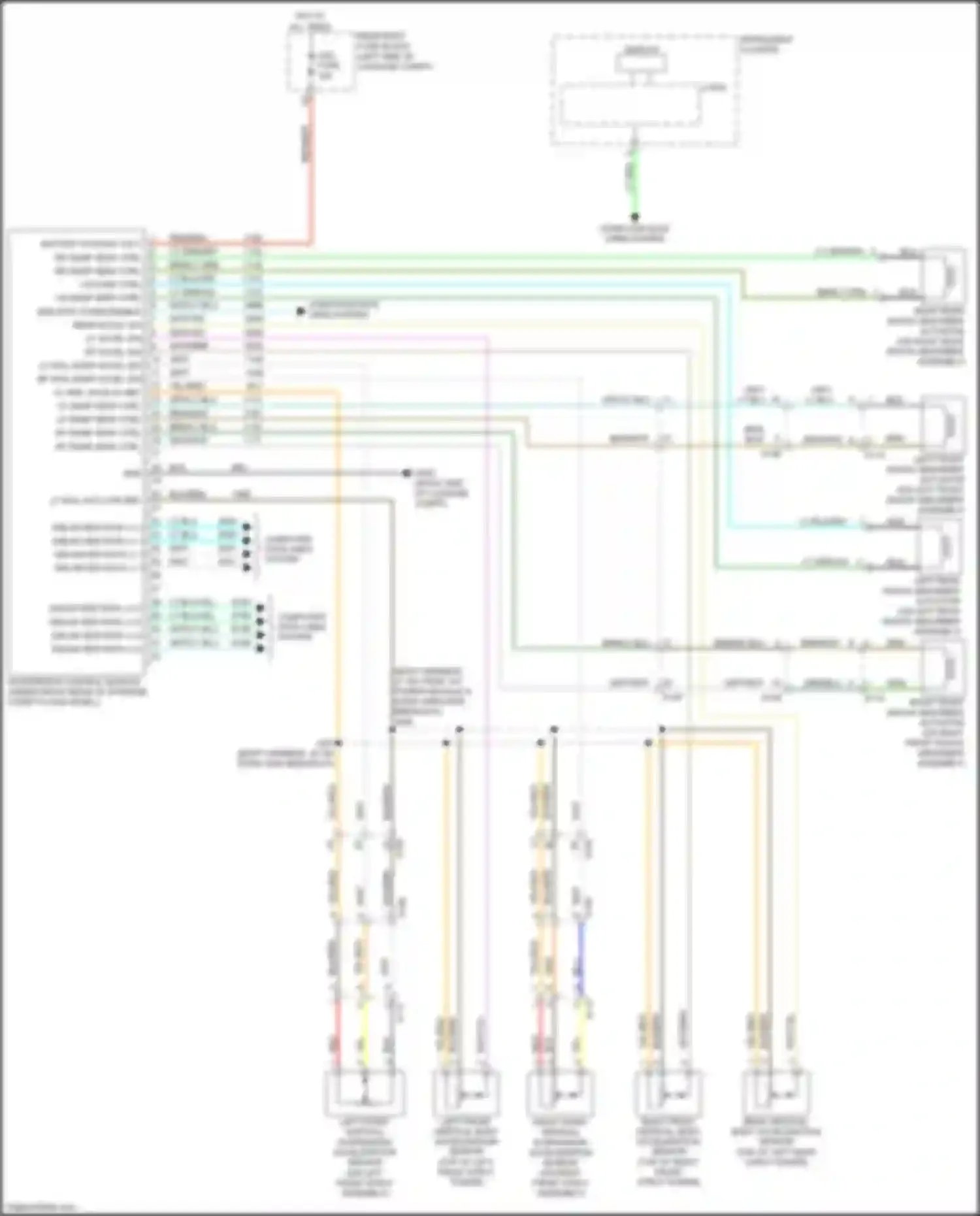 ELR Cadillac I facelift (2015-2016): Electronic suspension circuit