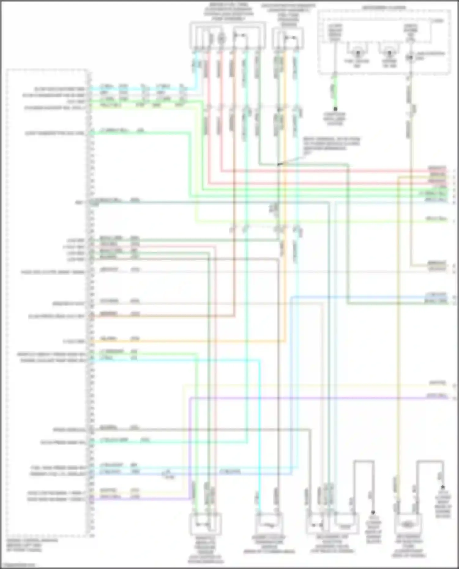 ELR Cadillac I facelift (2015-2016): Wiring diagram engine performance 1.4l vin 4, engine controls circuit (1 of 6)