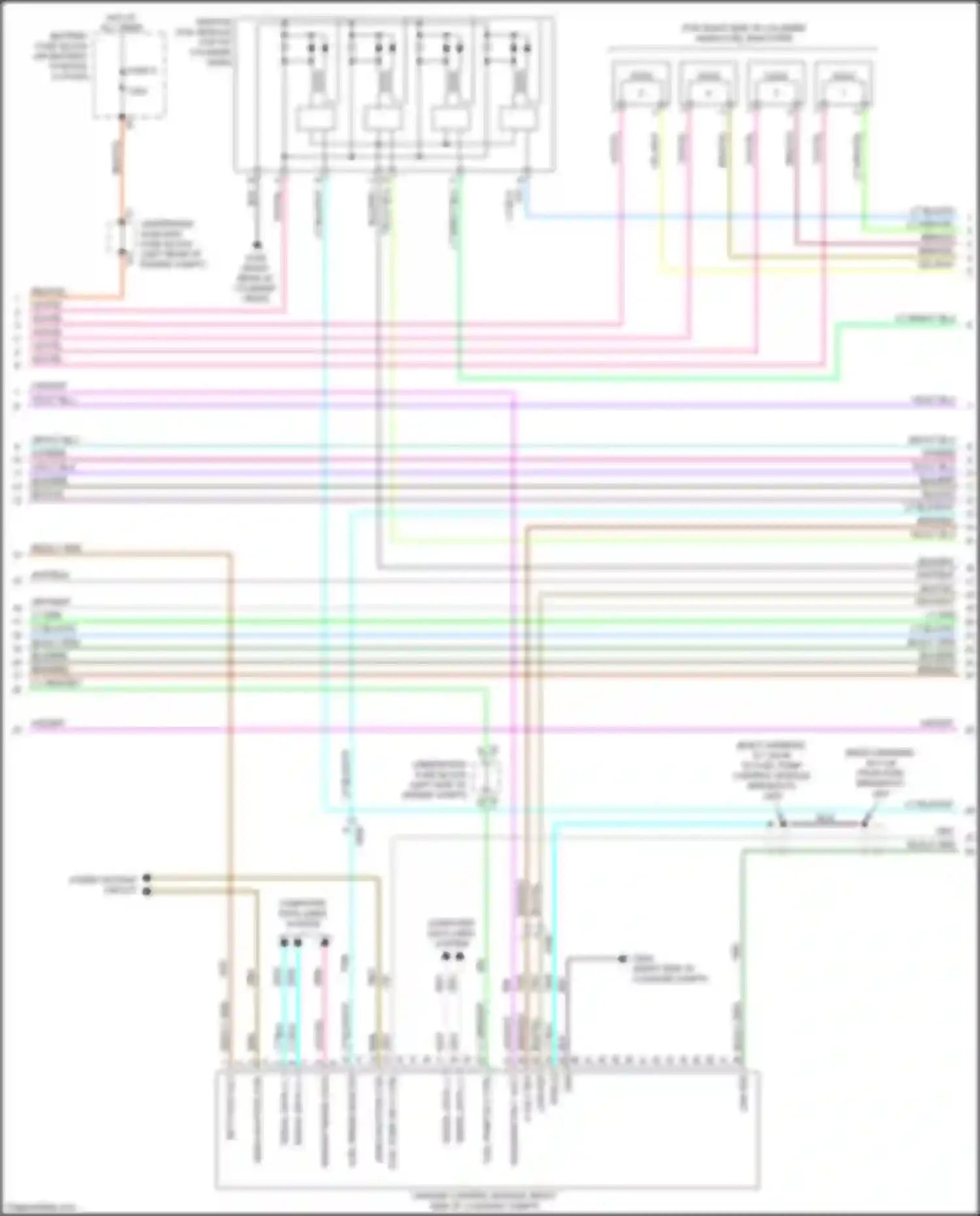 ELR Cadillac I facelift (2015-2016): Wiring diagram engine performance 1.4l vin 4, engine controls circuit (4 of 6)