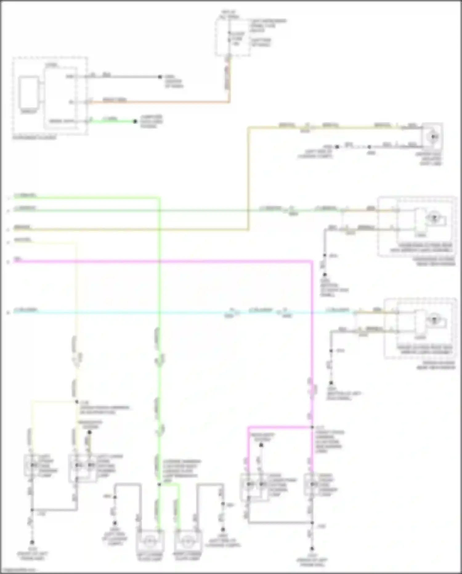 ELR Cadillac I facelift (2015-2016): Exterior lamps circuit (3 of 3)