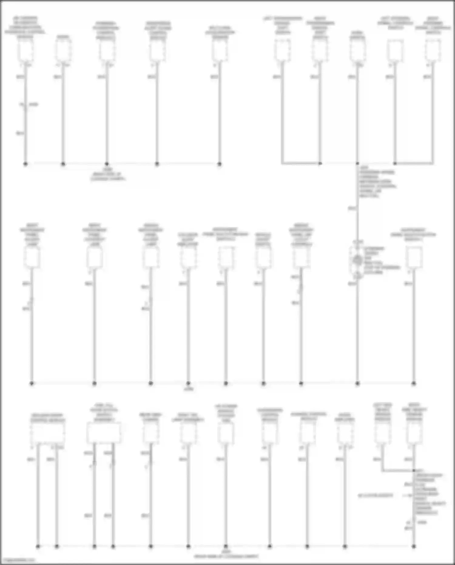 ELR Cadillac I facelift (2015-2016): Ground distribution circuit (5 of 6)