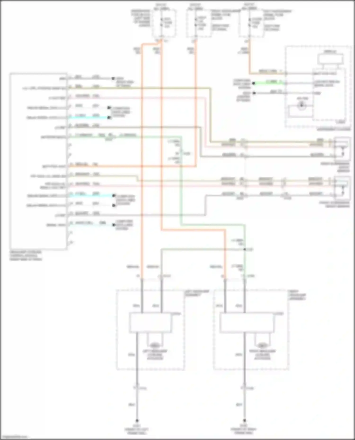 ELR Cadillac I facelift (2015-2016): Adaptive front lighting circuit