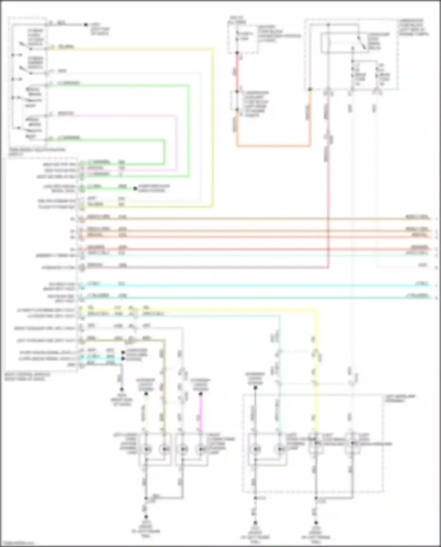 ELR Cadillac I facelift (2015-2016): Headlamps circuit (1 of 2)