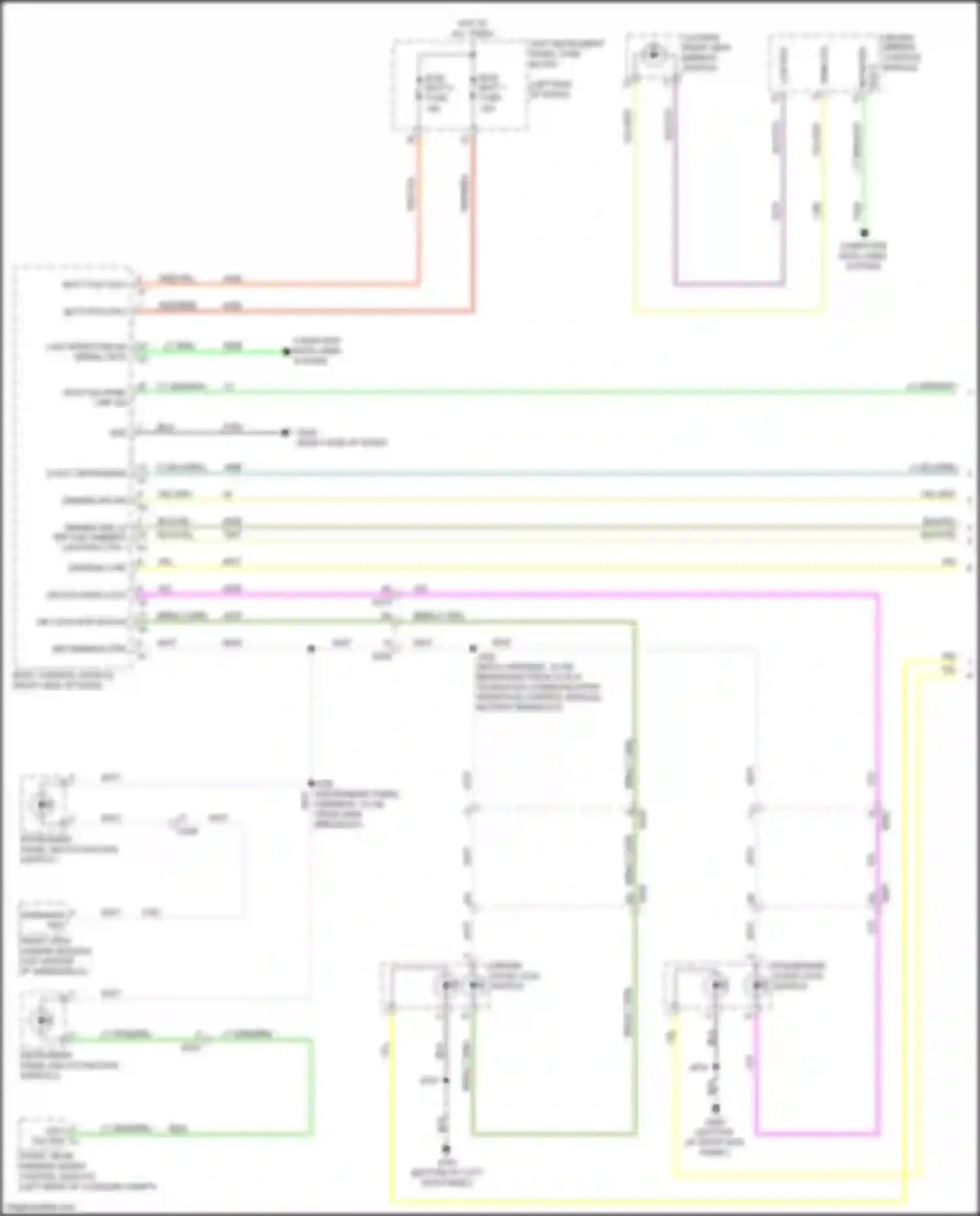 ELR Cadillac I facelift (2015-2016): Instrument illumination circuit (1 of 3)