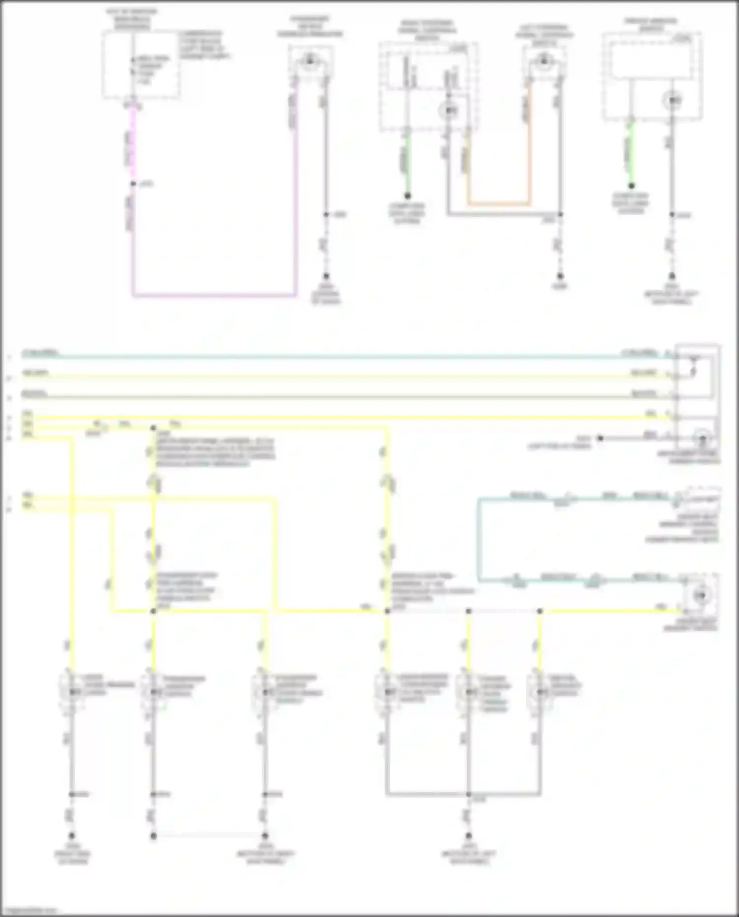 ELR Cadillac I facelift (2015-2016): Instrument illumination circuit (3 of 3)