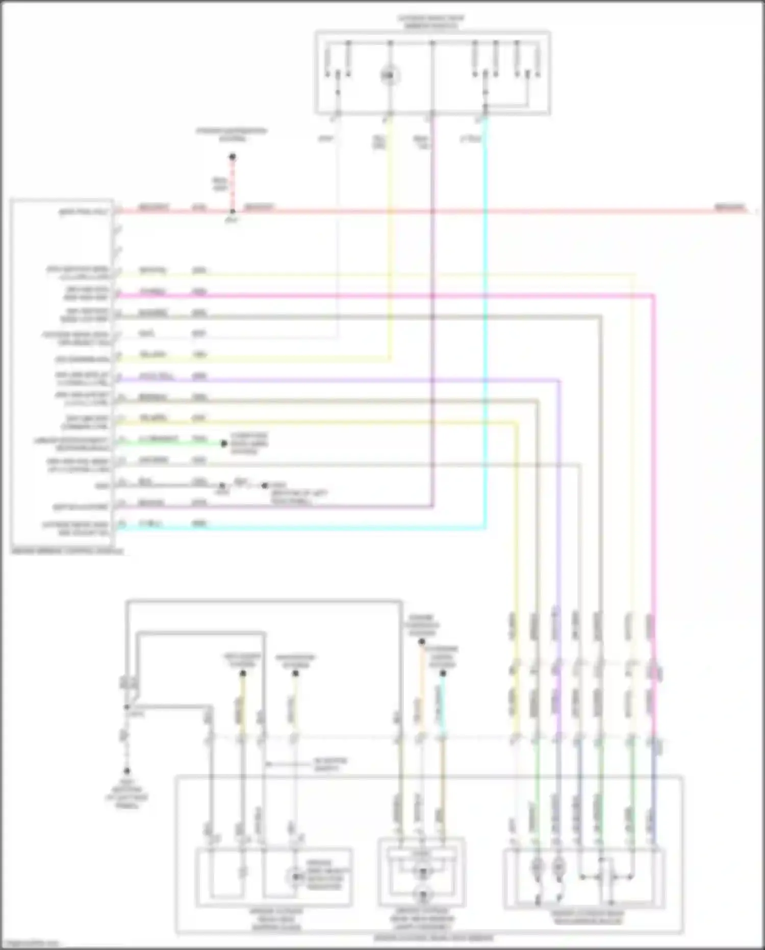 ELR Cadillac I facelift (2015-2016): Memory mirrors circuit (1 of 2)