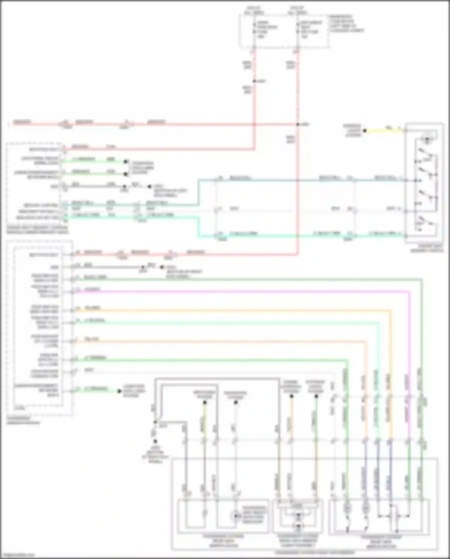 ELR Cadillac I facelift (2015-2016): Memory mirrors circuit (2 of 2)