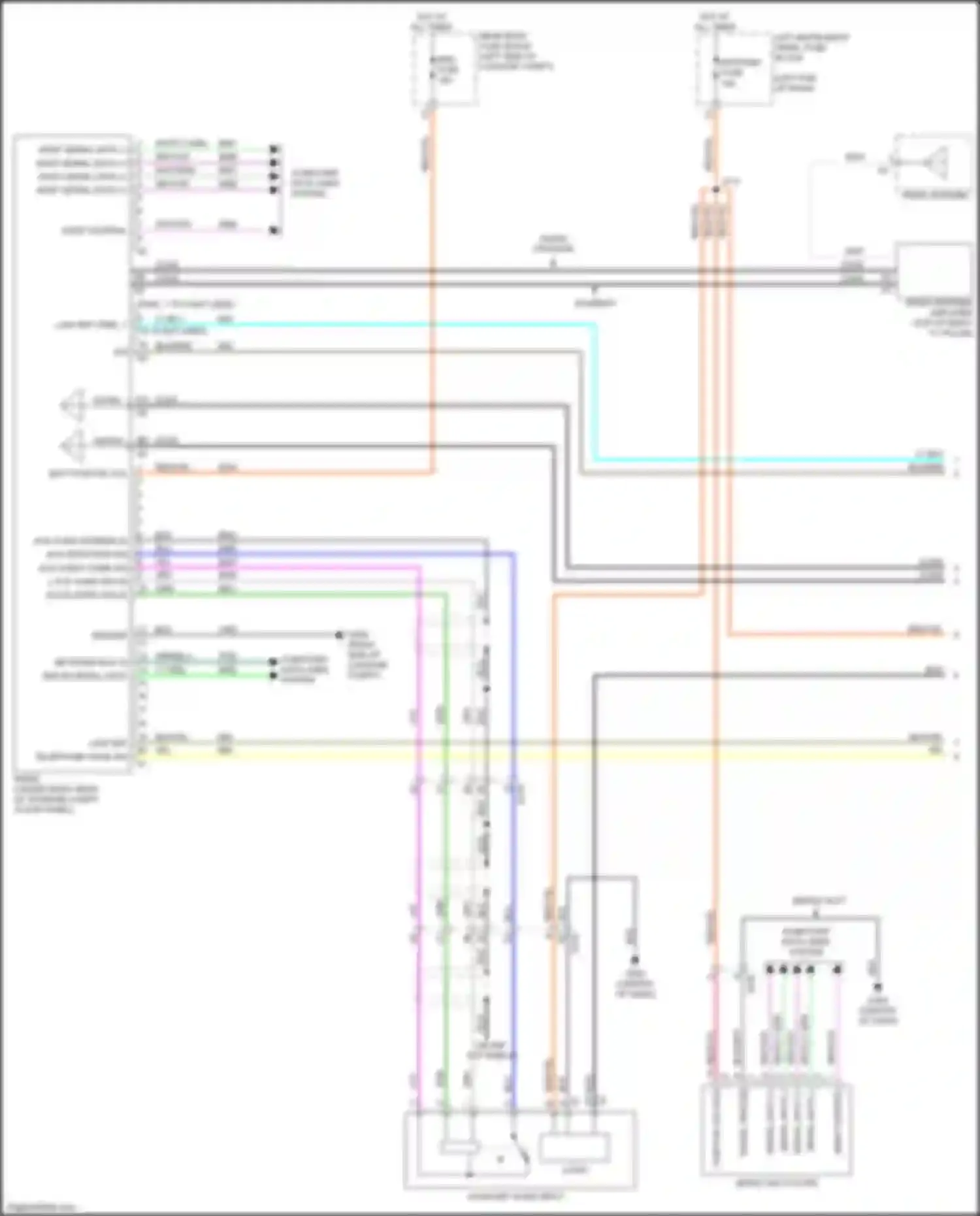 ELR Cadillac I facelift (2015-2016): Navigation circuit (1 of 5)