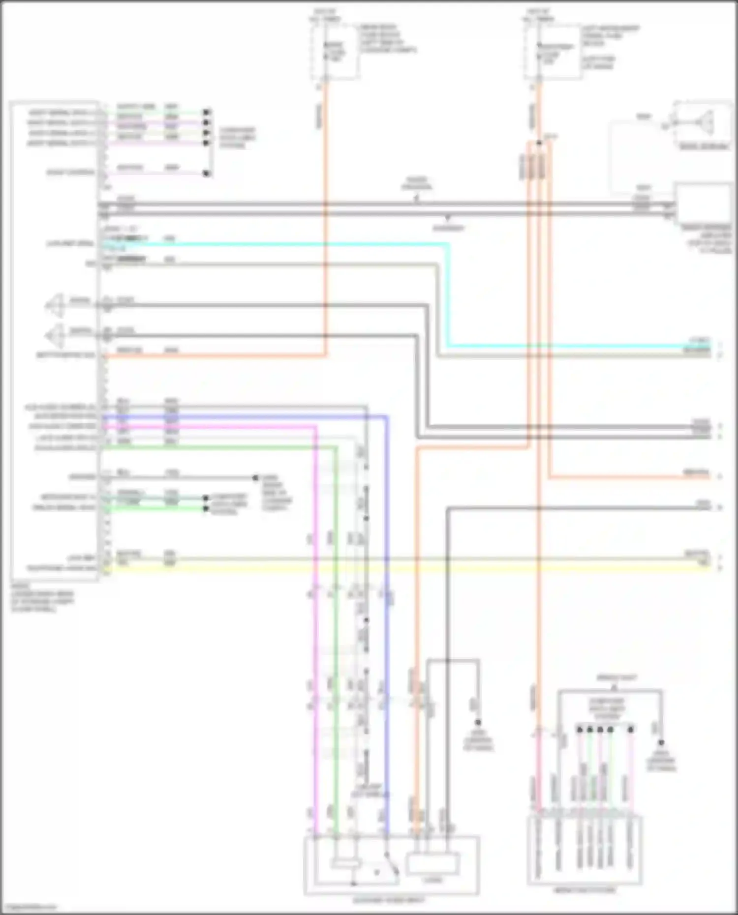 ELR Cadillac I facelift (2015-2016): Radio circuit (1 of 5)