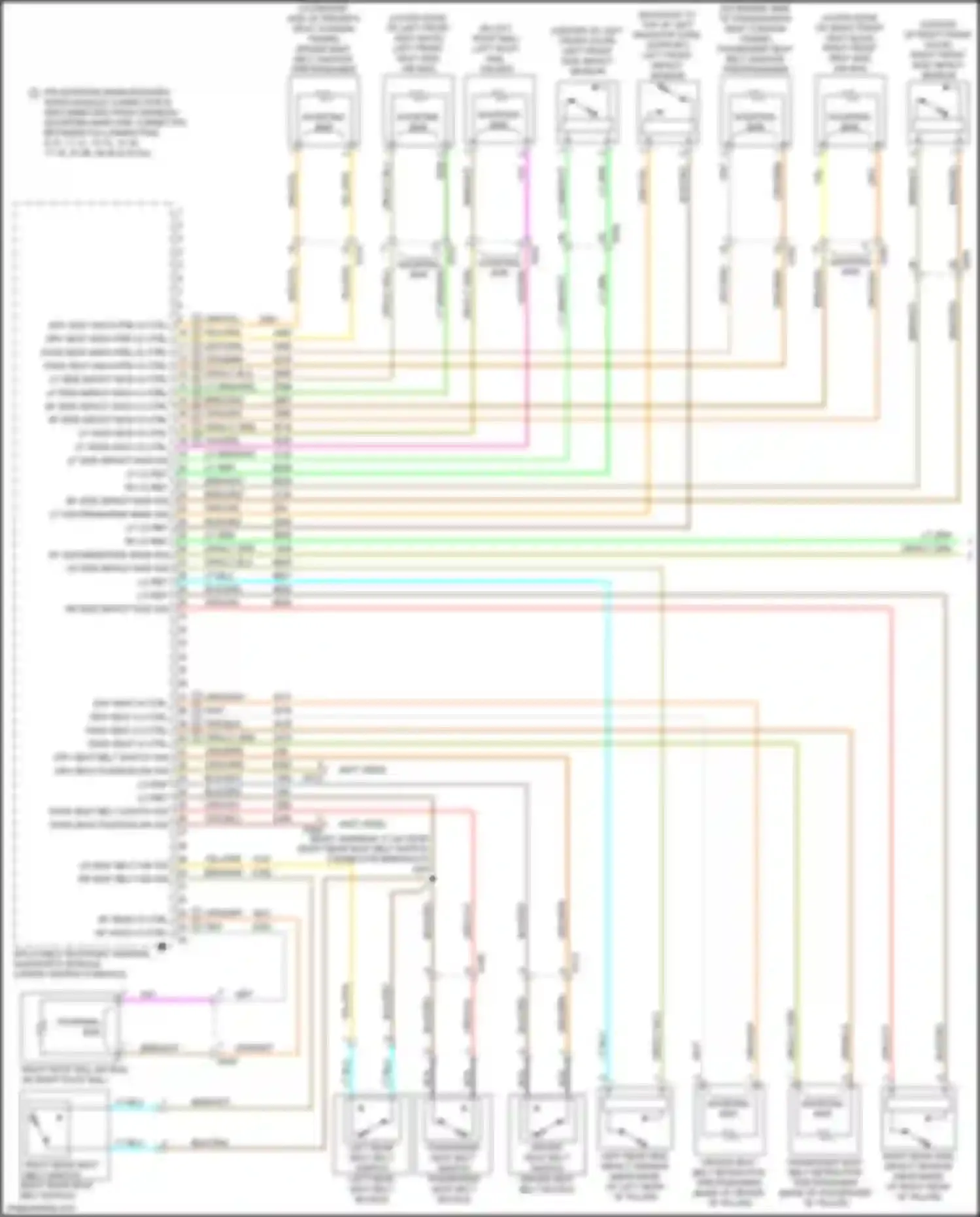 ELR Cadillac I facelift (2015-2016): Supplemental restraints circuit (1 of 2)