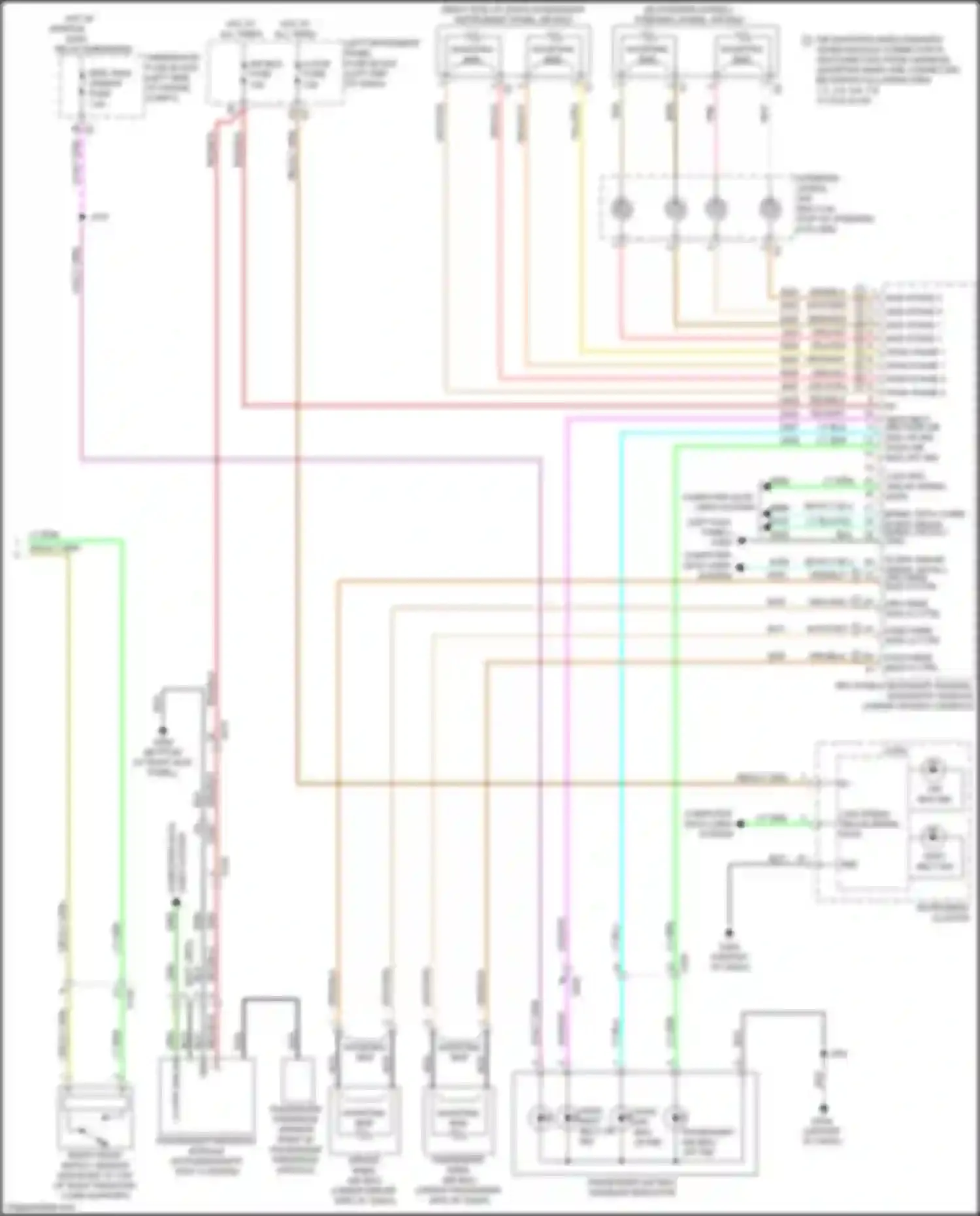 ELR Cadillac I facelift (2015-2016): Supplemental restraints circuit (2 of 2)