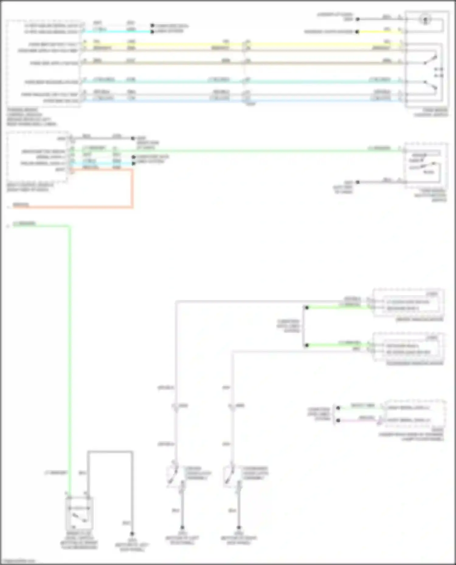 ELR Cadillac I facelift (2015-2016): Chime circuit (2 of 2)