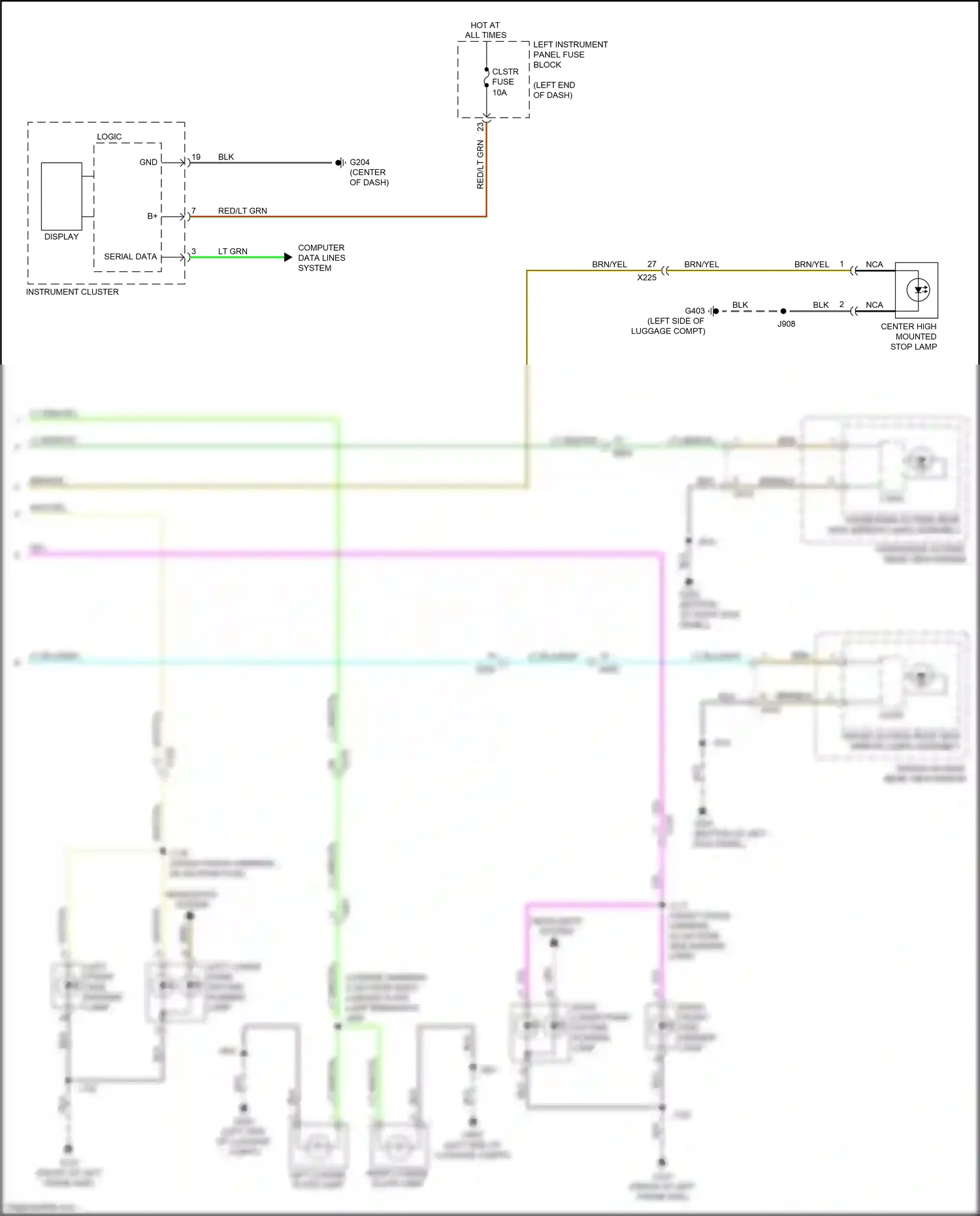 Cadillac ELR I facelift (2015-2016) computer data lines system wiring diagram  (37 of 74)