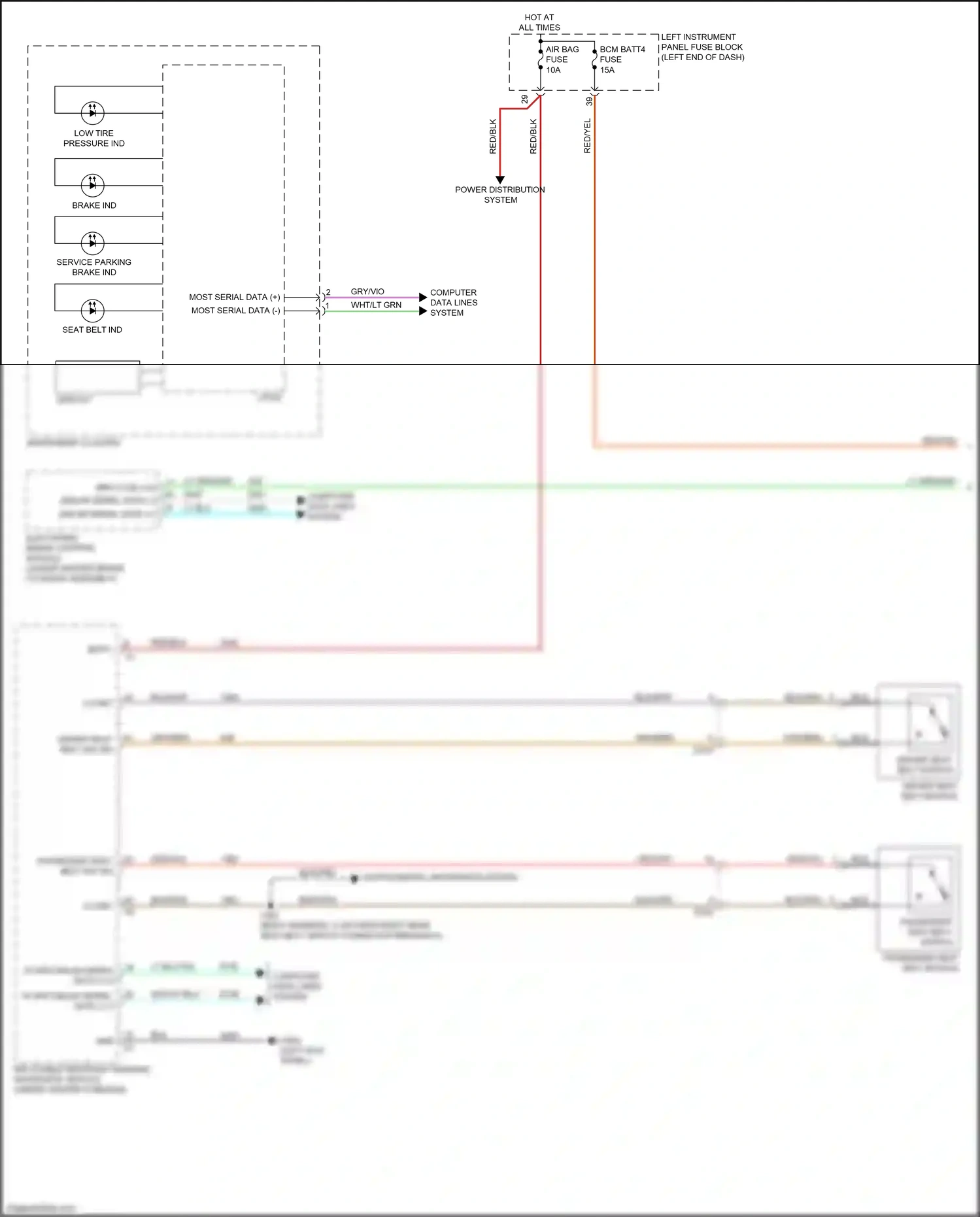 Cadillac ELR I facelift (2015-2016) computer data lines system wiring diagram  (33 of 74)