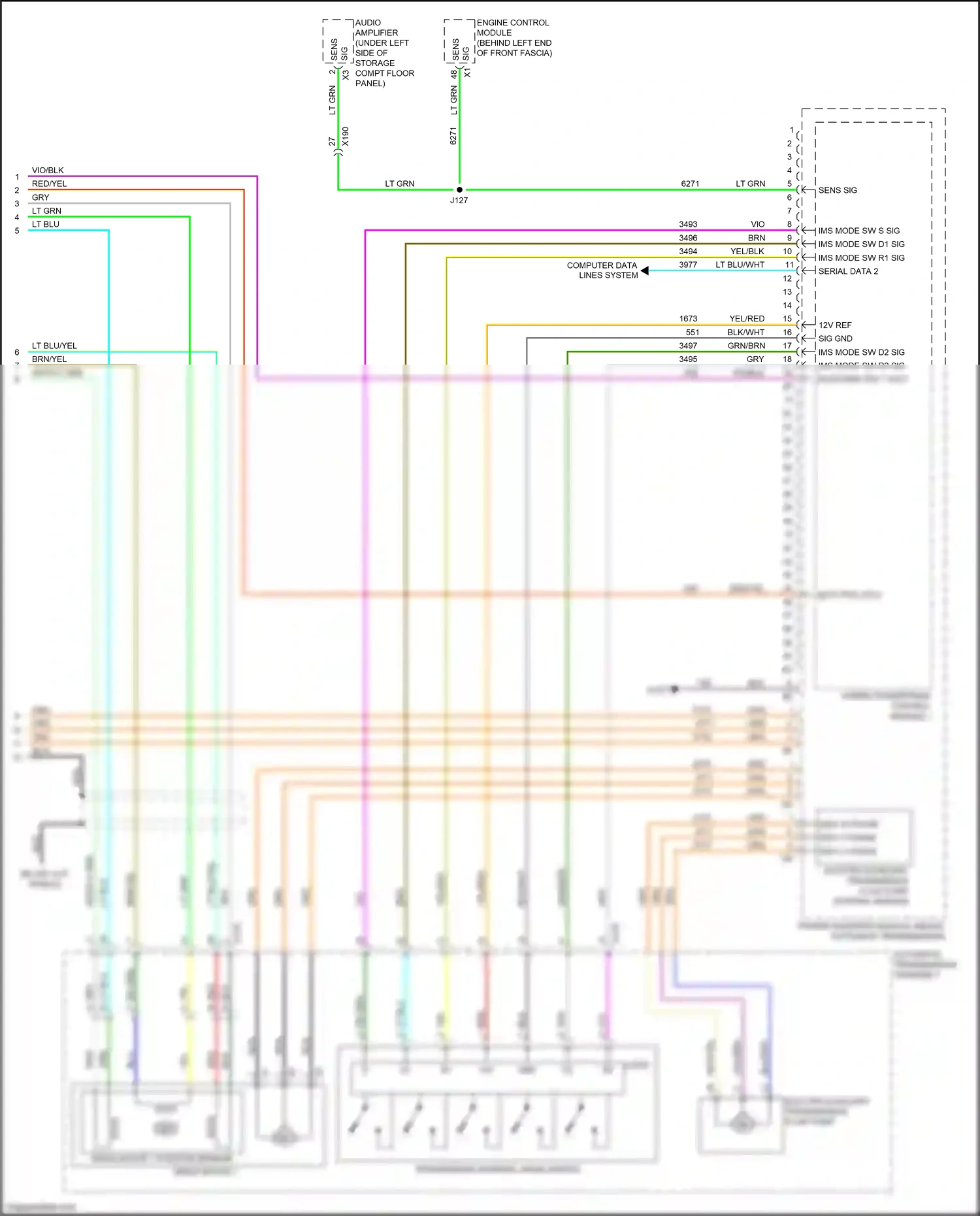 Cadillac ELR I facelift (2015-2016) engine control module wiring diagram  (10 of 11)