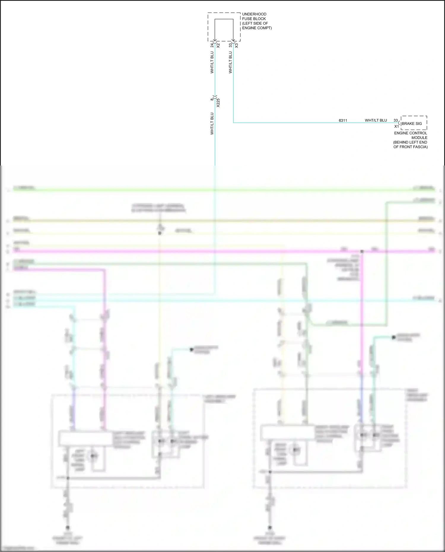 Cadillac ELR I facelift (2015-2016) engine control module wiring diagram  (4 of 11)
