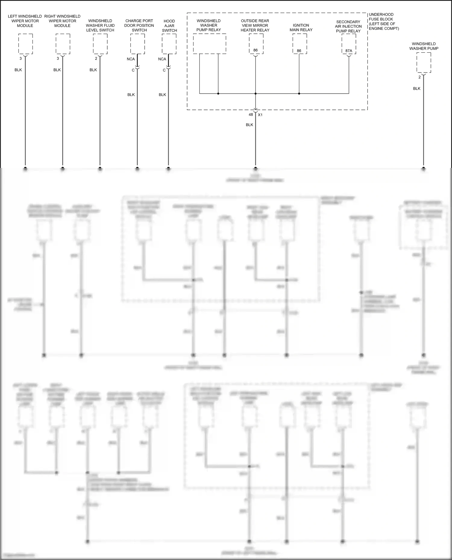 Cadillac ELR I facelift (2015-2016) right headlamp multi-function led control module wiring diagram  (2 of 2)