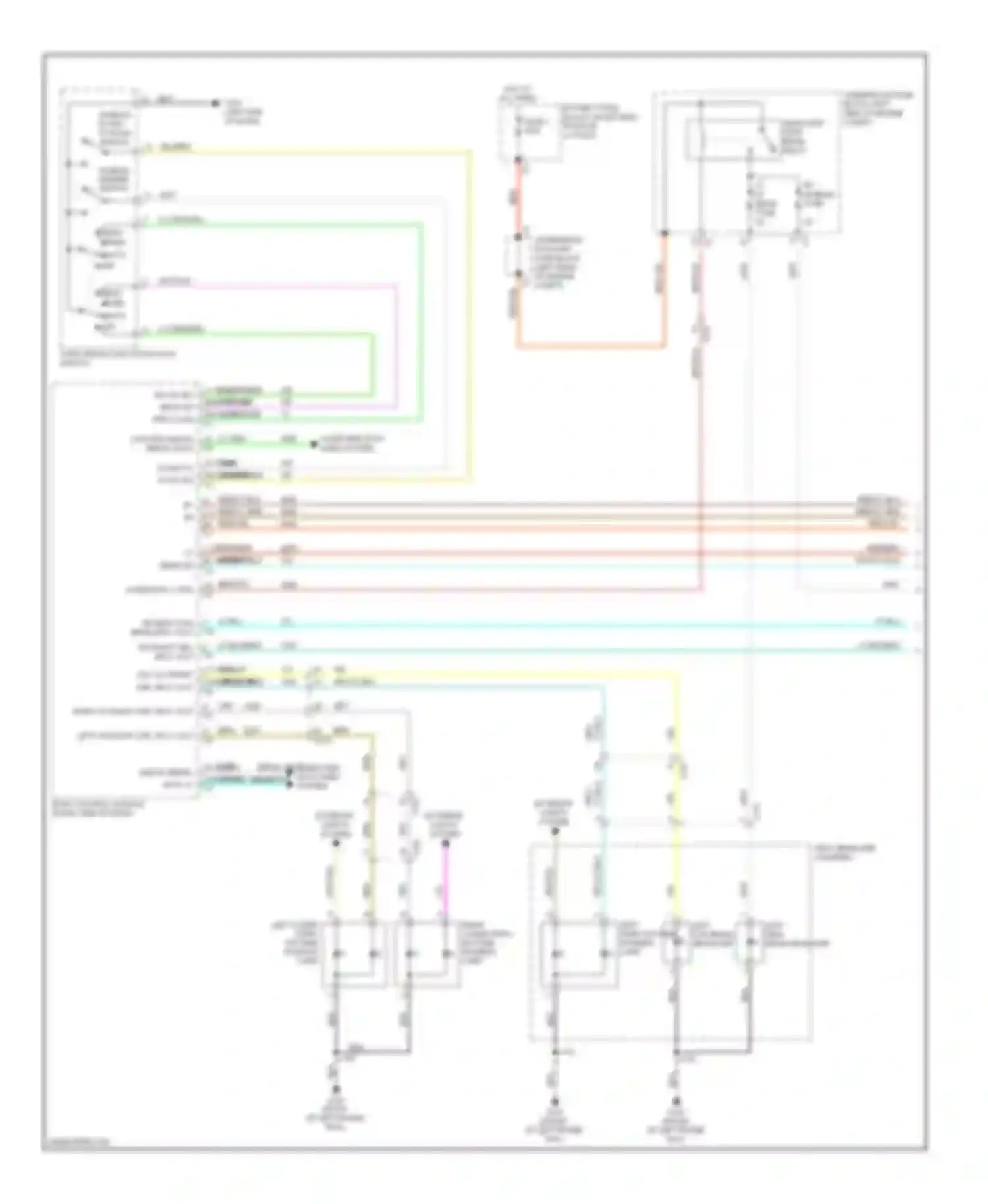 ELR Cadillac I (2013-2015): Headlights circuit (1 of 2)