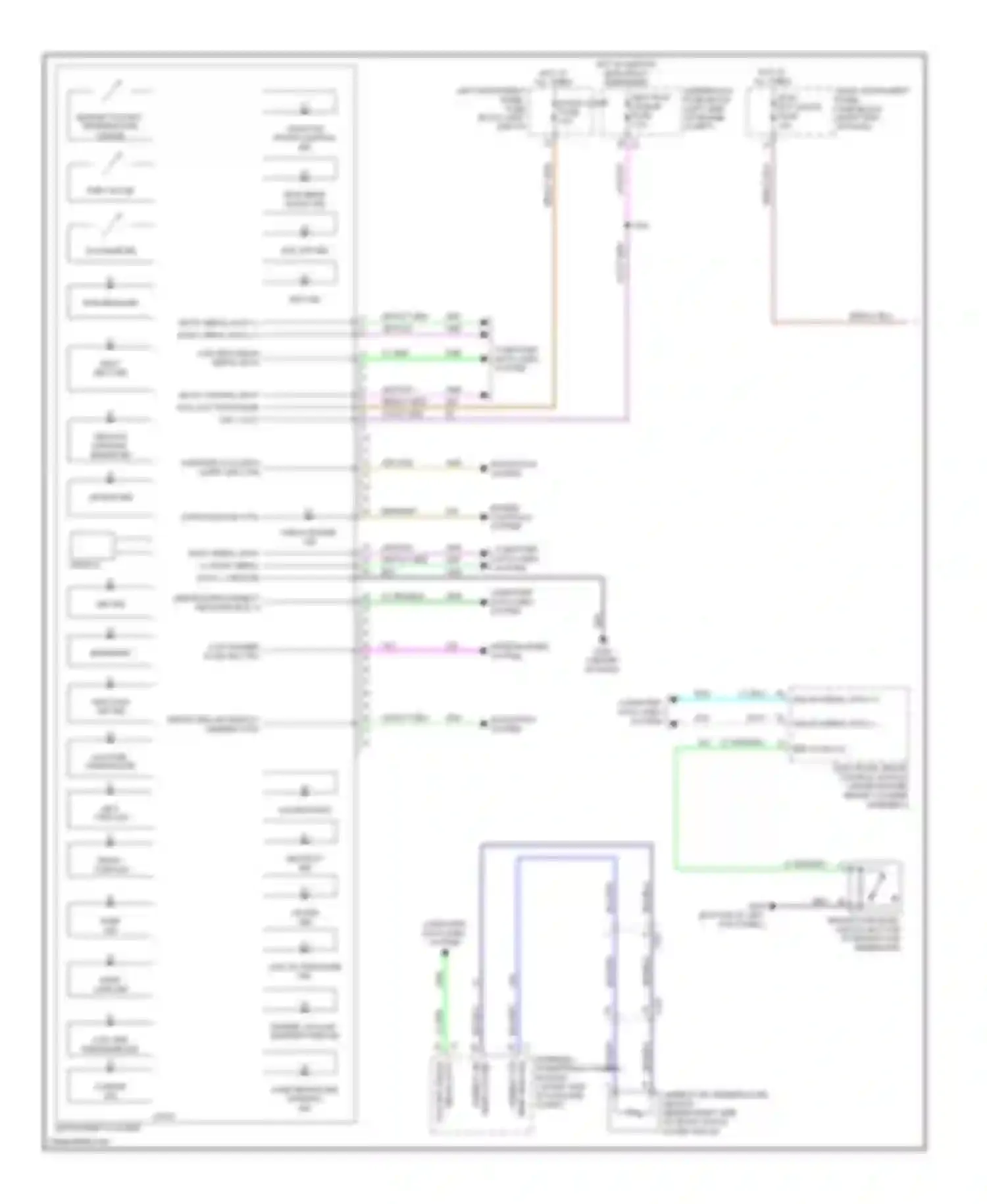 ELR Cadillac I (2013-2015): Instrument cluster circuit (1 of 2)