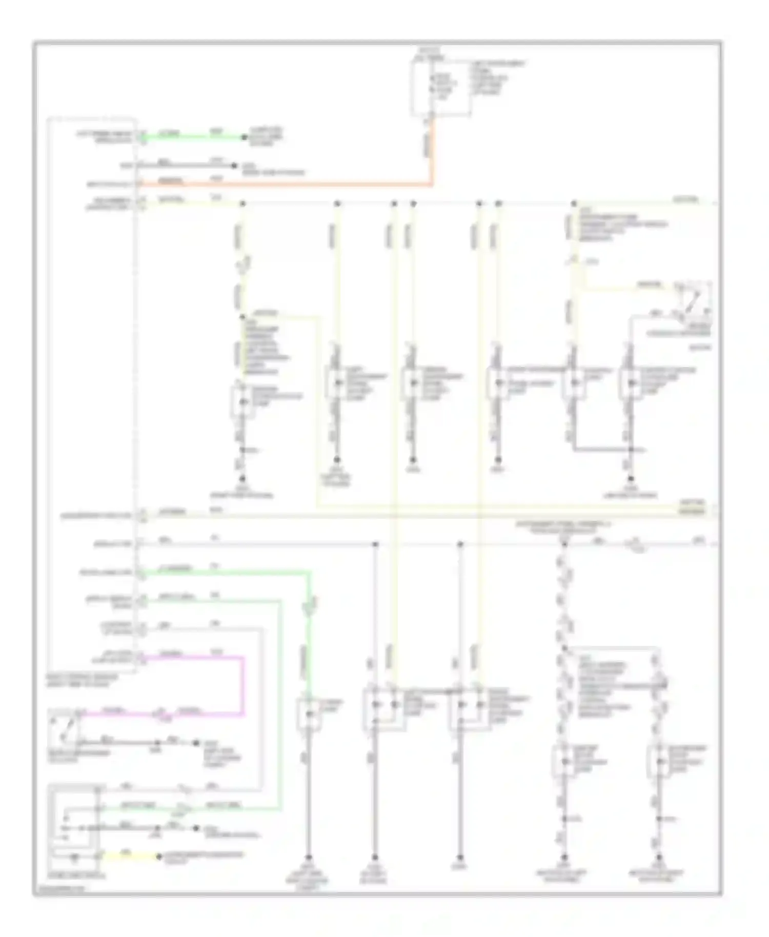 ELR Cadillac I (2013-2015): Courtesy lamps circuit (1 of 2)