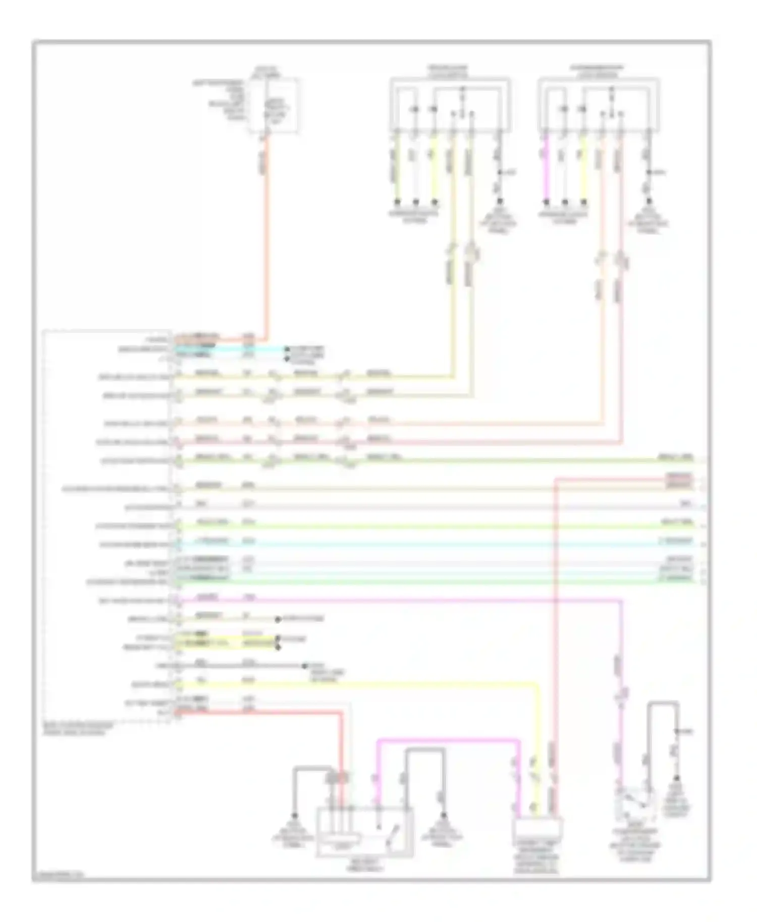 ELR Cadillac I (2013-2015): Power door locks circuit, without passive keyless entry (1 of 2)