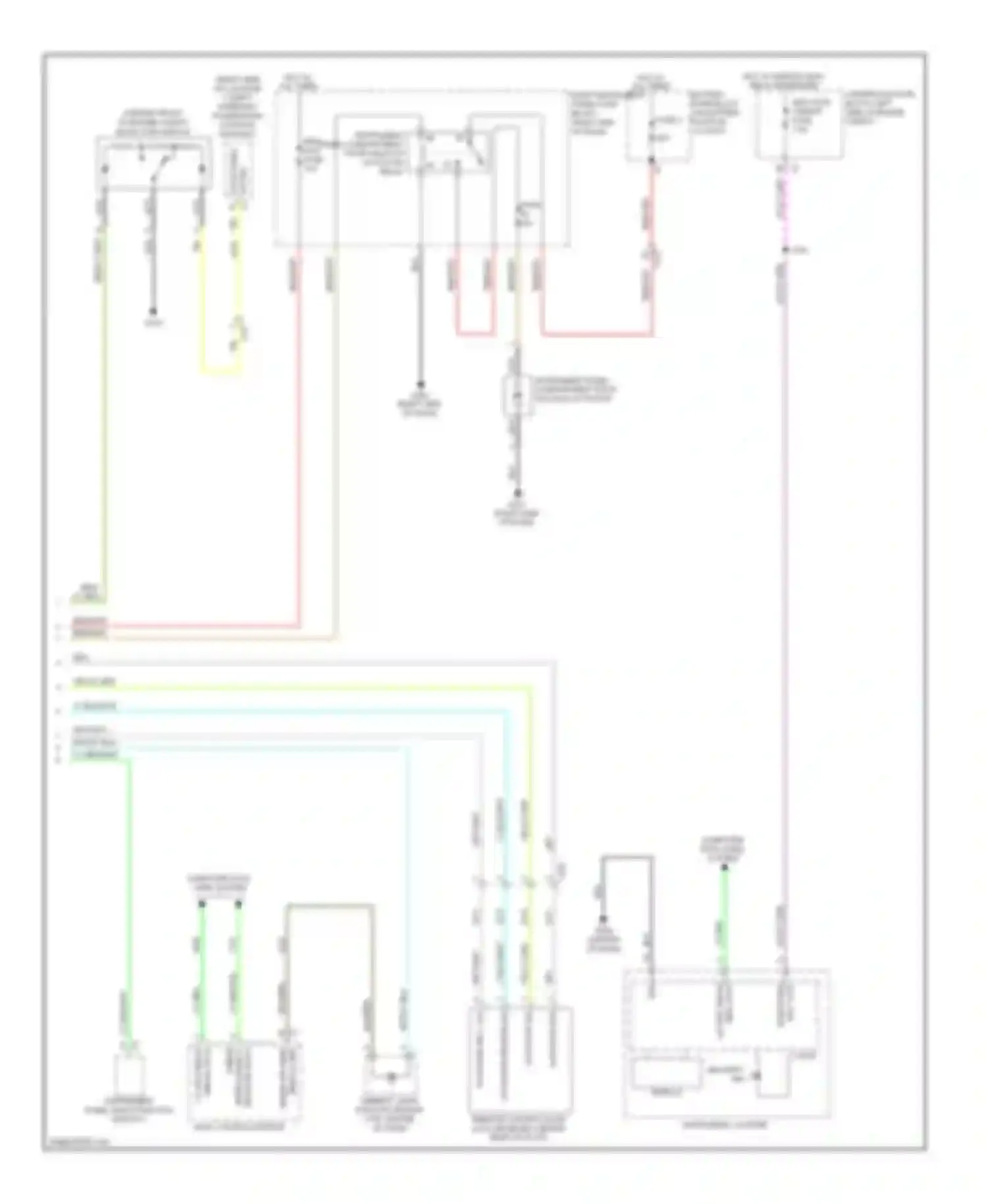 ELR Cadillac I (2013-2015): Power door locks circuit, without passive keyless entry (2 of 2)