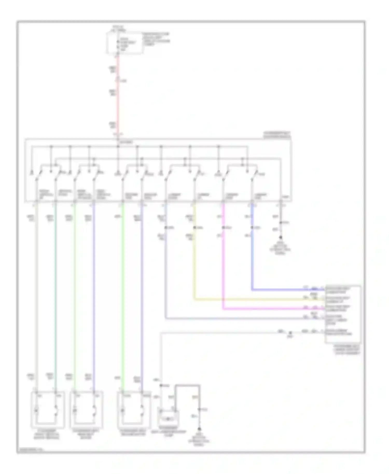 ELR Cadillac I (2013-2015): Passenger power seat circuit