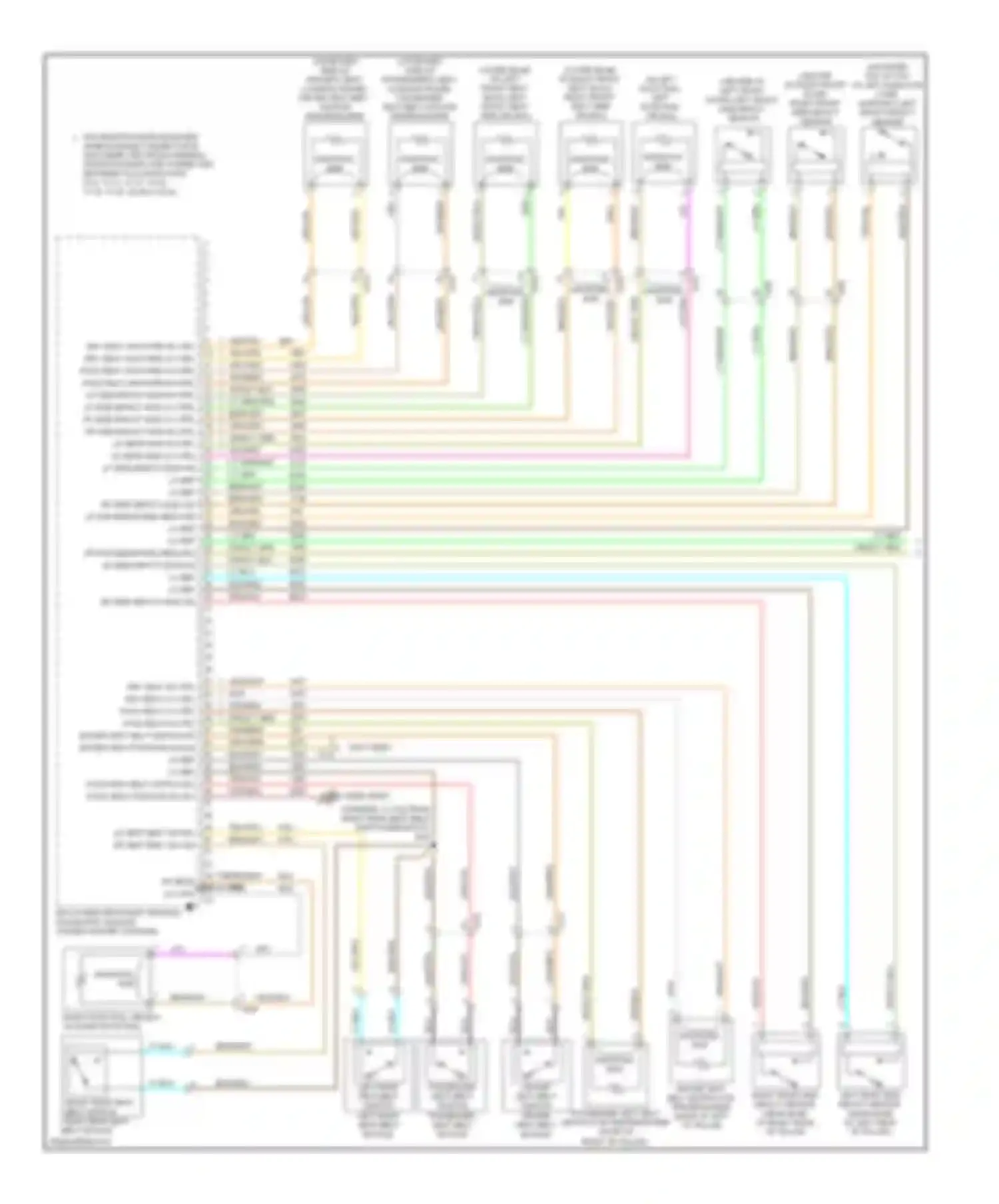 ELR Cadillac I (2013-2015): Supplemental restraints circuit (1 of 2)