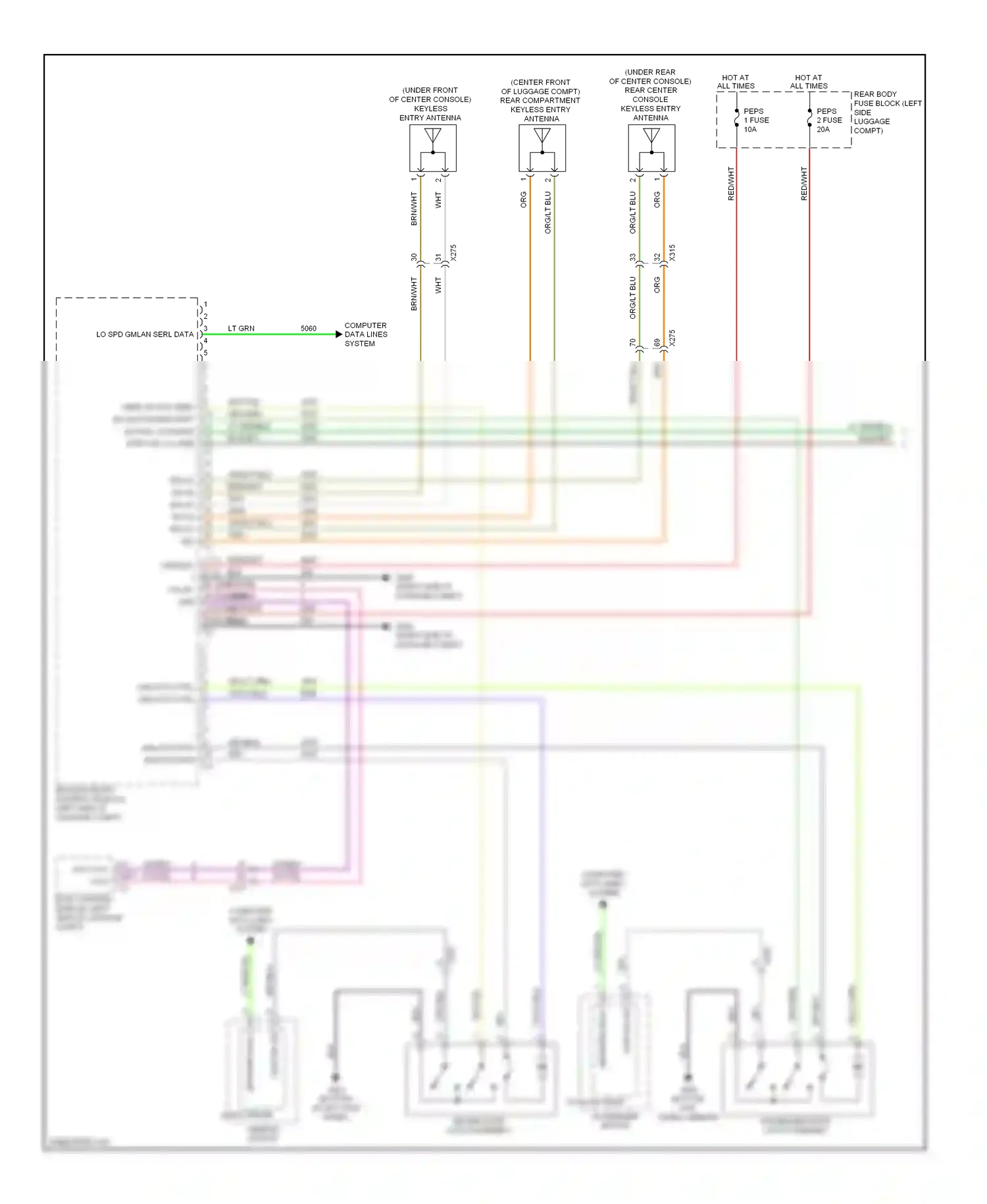 Cadillac ELR I (2013-2015) computer data lines system wiring diagram  (8 of 76)