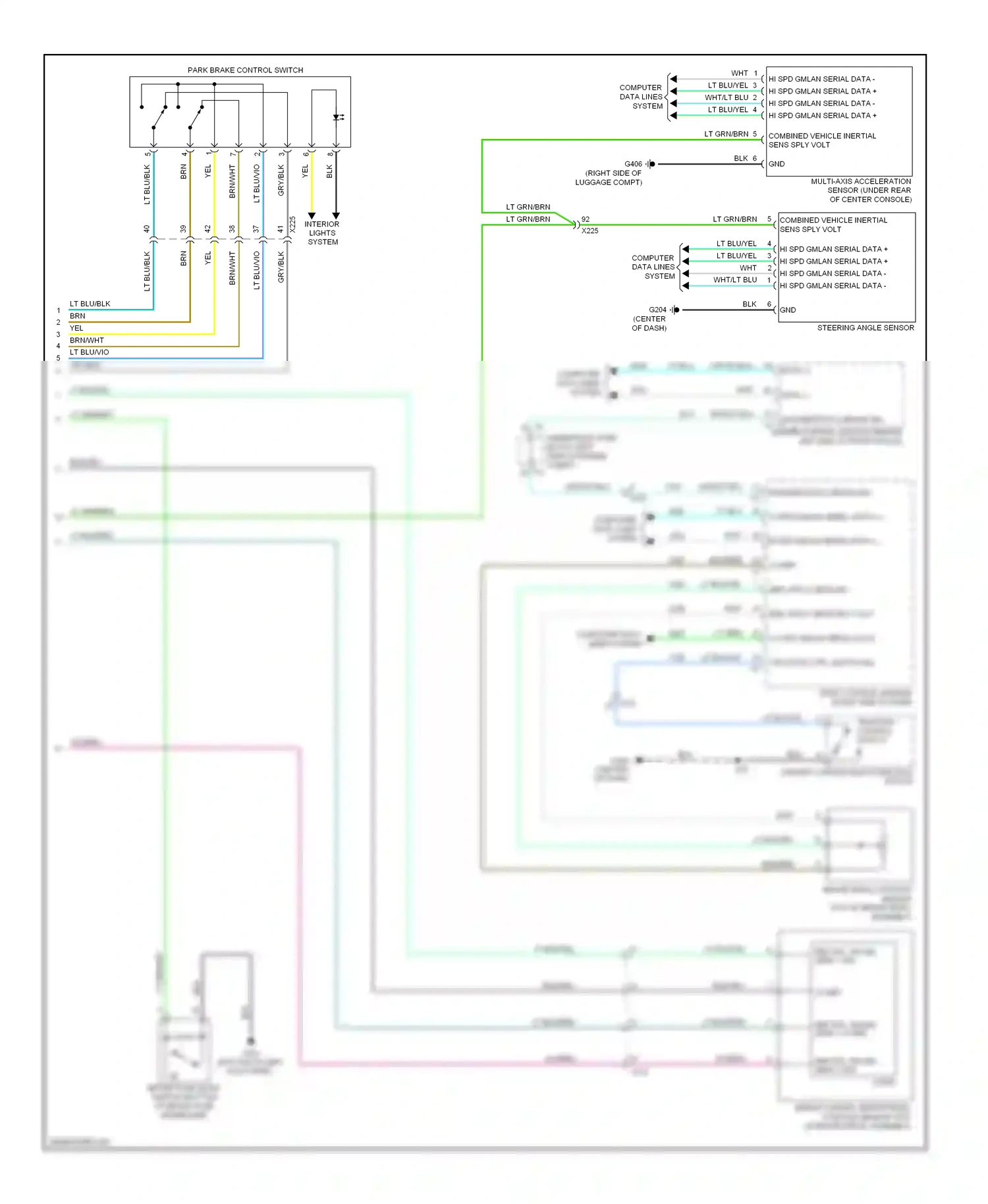 Cadillac ELR I (2013-2015) computer data lines wiring diagram  (1 of 4)