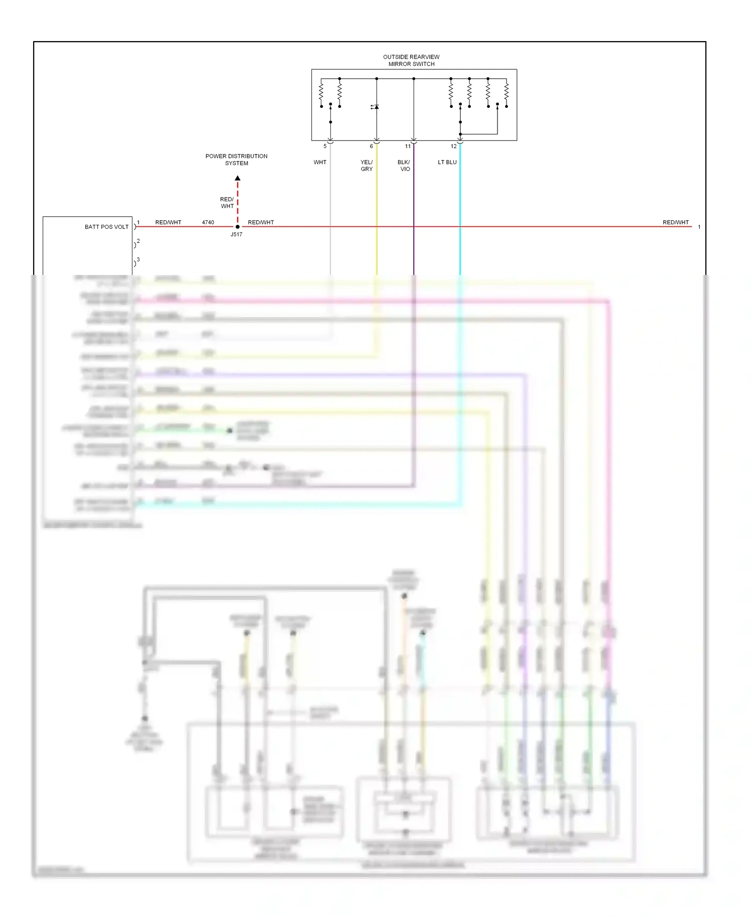 Cadillac ELR I (2013-2015) driver side object detection indicator wiring diagram  (1 of 1)
