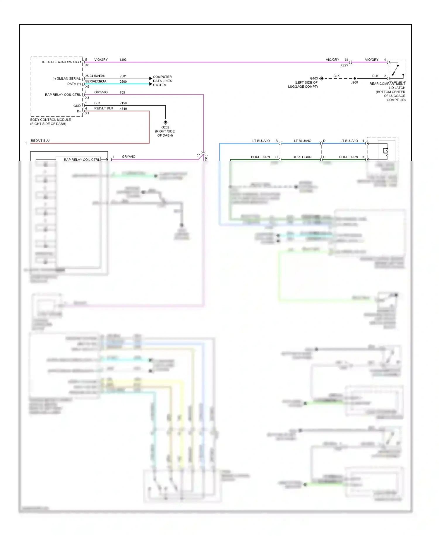 Cadillac ELR I (2013-2015) engine controls system wiring diagram  (3 of 7)