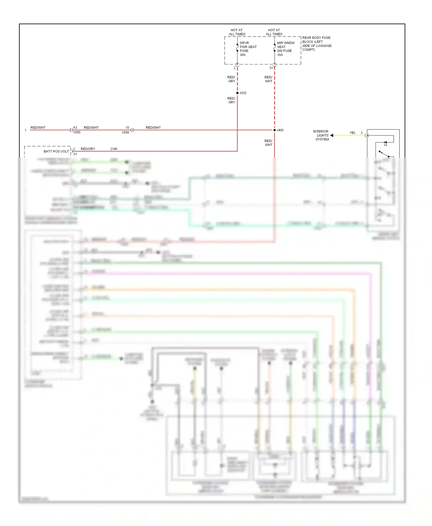Cadillac ELR I (2013-2015) exit wiring diagram  (1 of 2)
