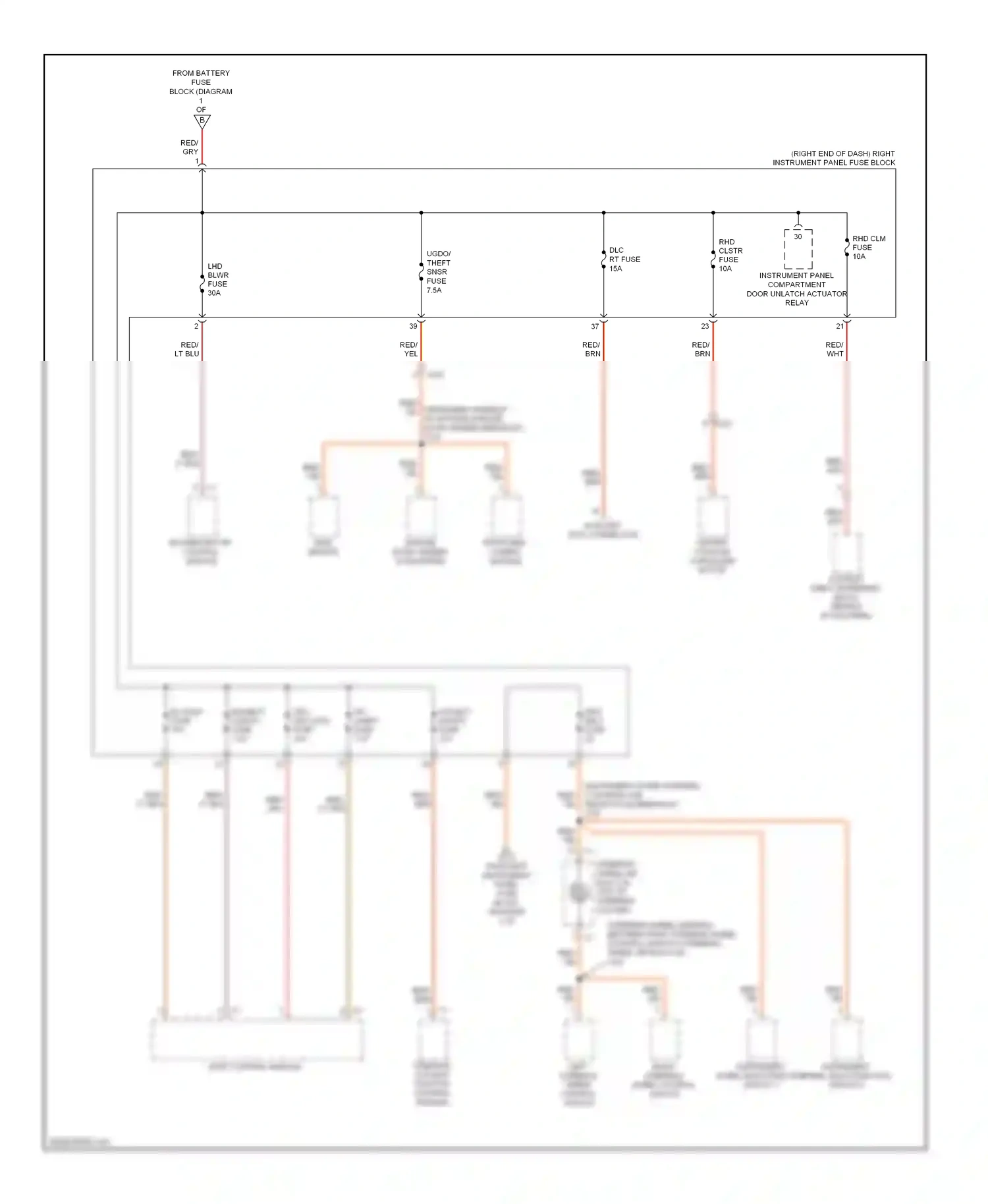 Cadillac ELR I (2013-2015) instrument panel multi-function switch 1 wiring diagram  (4 of 4)