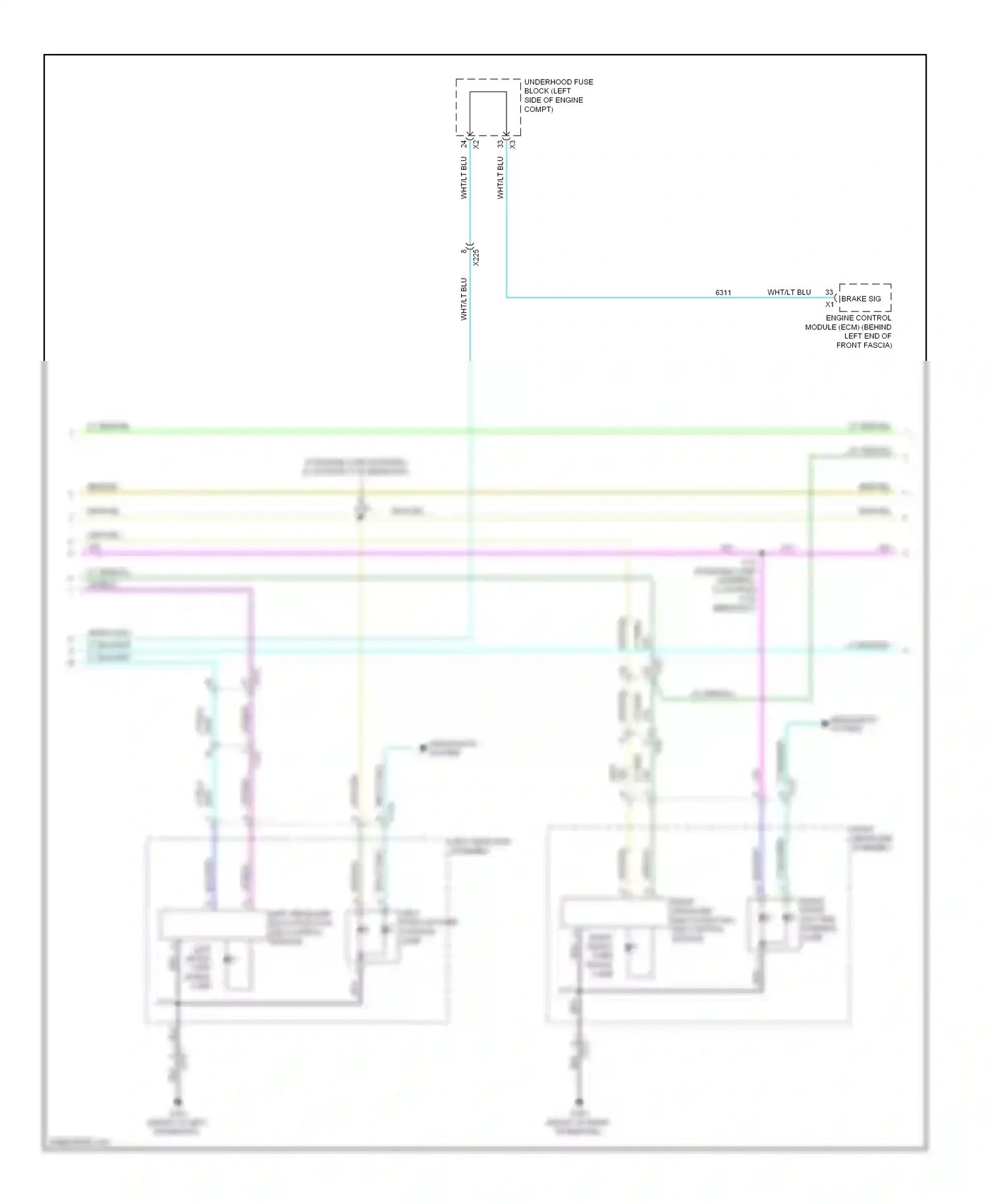 Cadillac ELR I (2013-2015) multi-function led control module wiring diagram  (1 of 1)