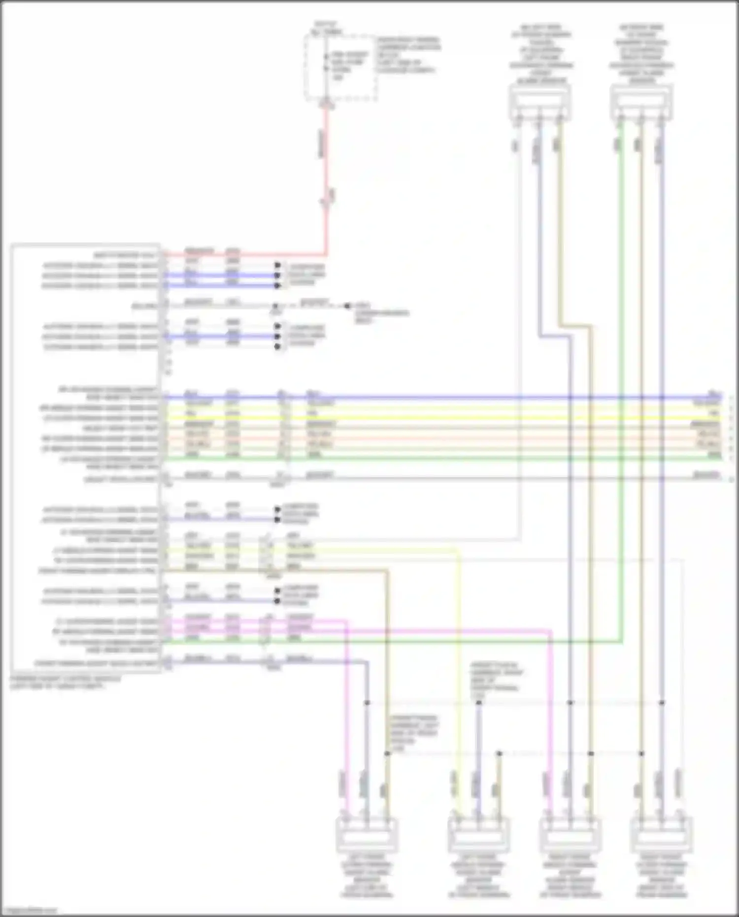 Escalade-V Cadillac GMT 1XX (2022-2024): Parking assistant circuit (1 of 2)