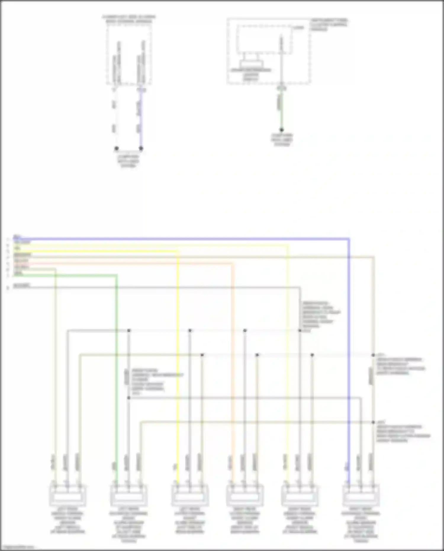 Escalade-V Cadillac GMT 1XX (2022-2024): Parking assistant circuit (2 of 2)