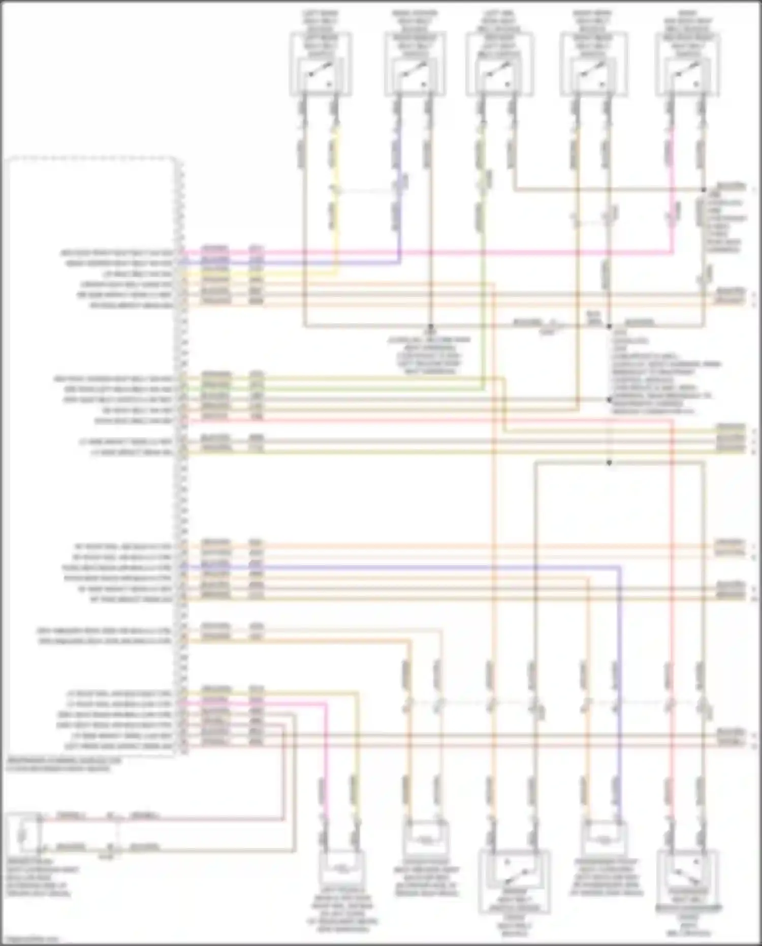 Escalade-V Cadillac GMT 1XX (2022-2024): Supplemental restraints circuit (1 of 3)