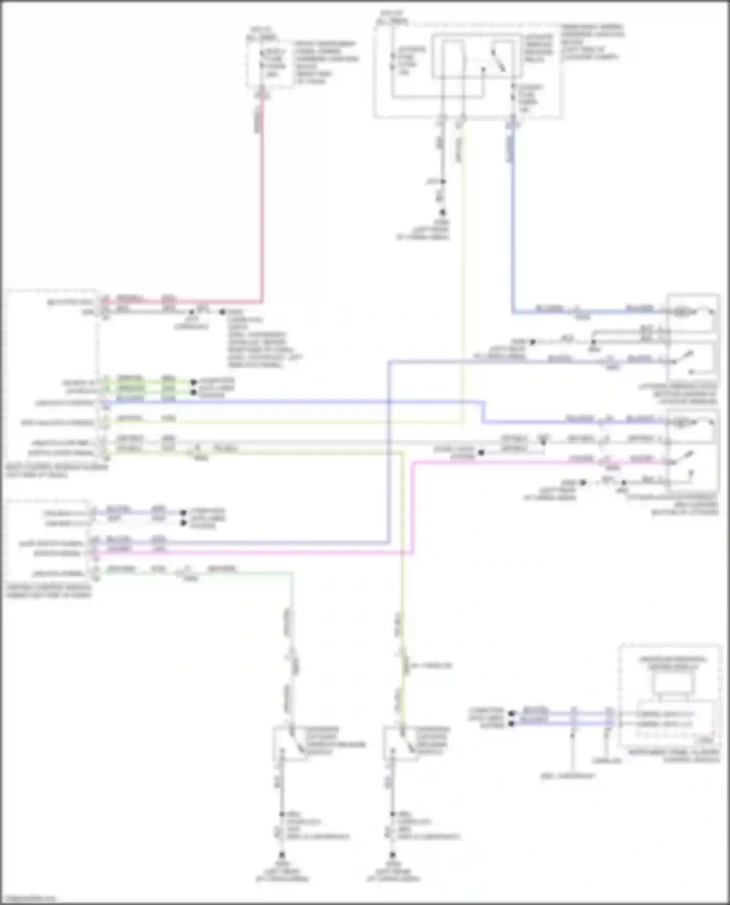 Escalade-V Cadillac GMT 1XX (2022-2024): Liftgate release circuit