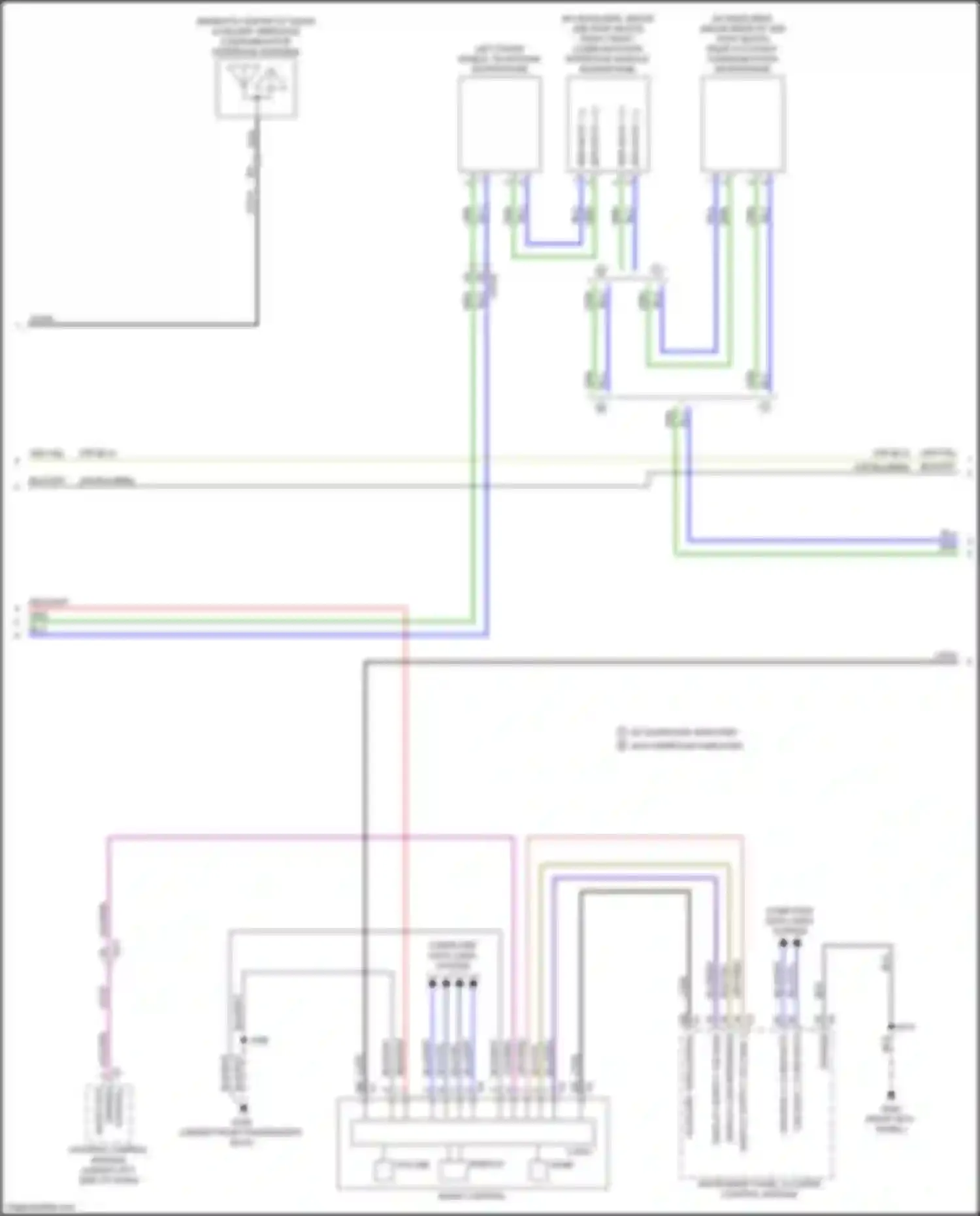 Wiring diagram auxiliary video signal for Cadillac Escalade-V GMT 1XX (2022-2024) (2 of 5)