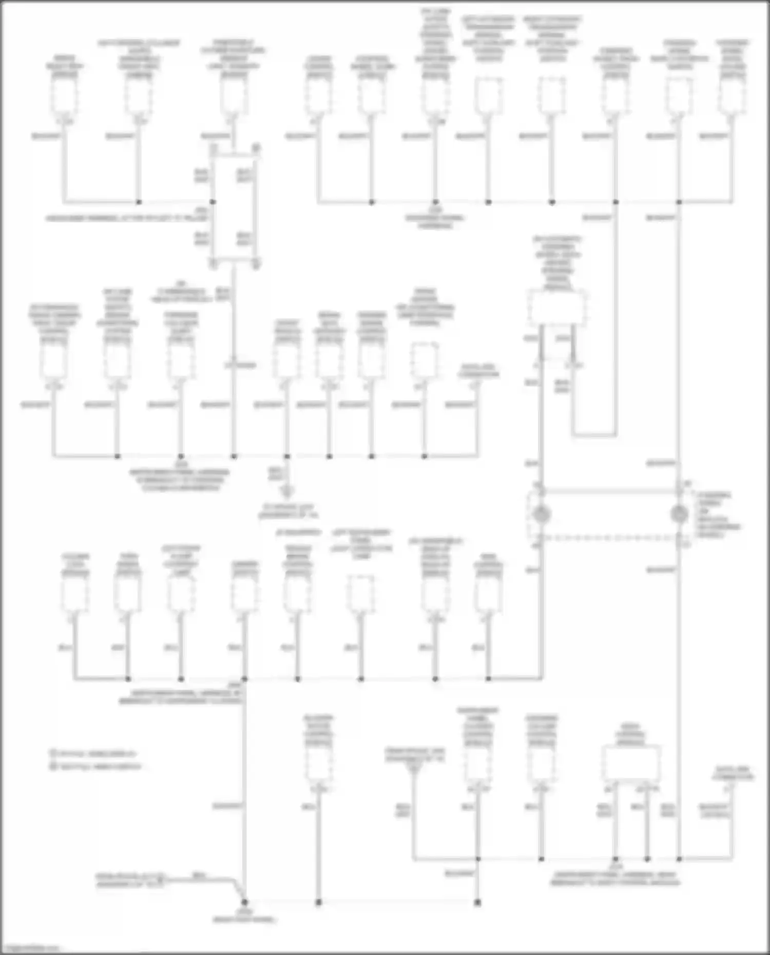 Wiring diagram body control module for Cadillac Escalade-V GMT 1XX (2022-2024) (2 of 11)