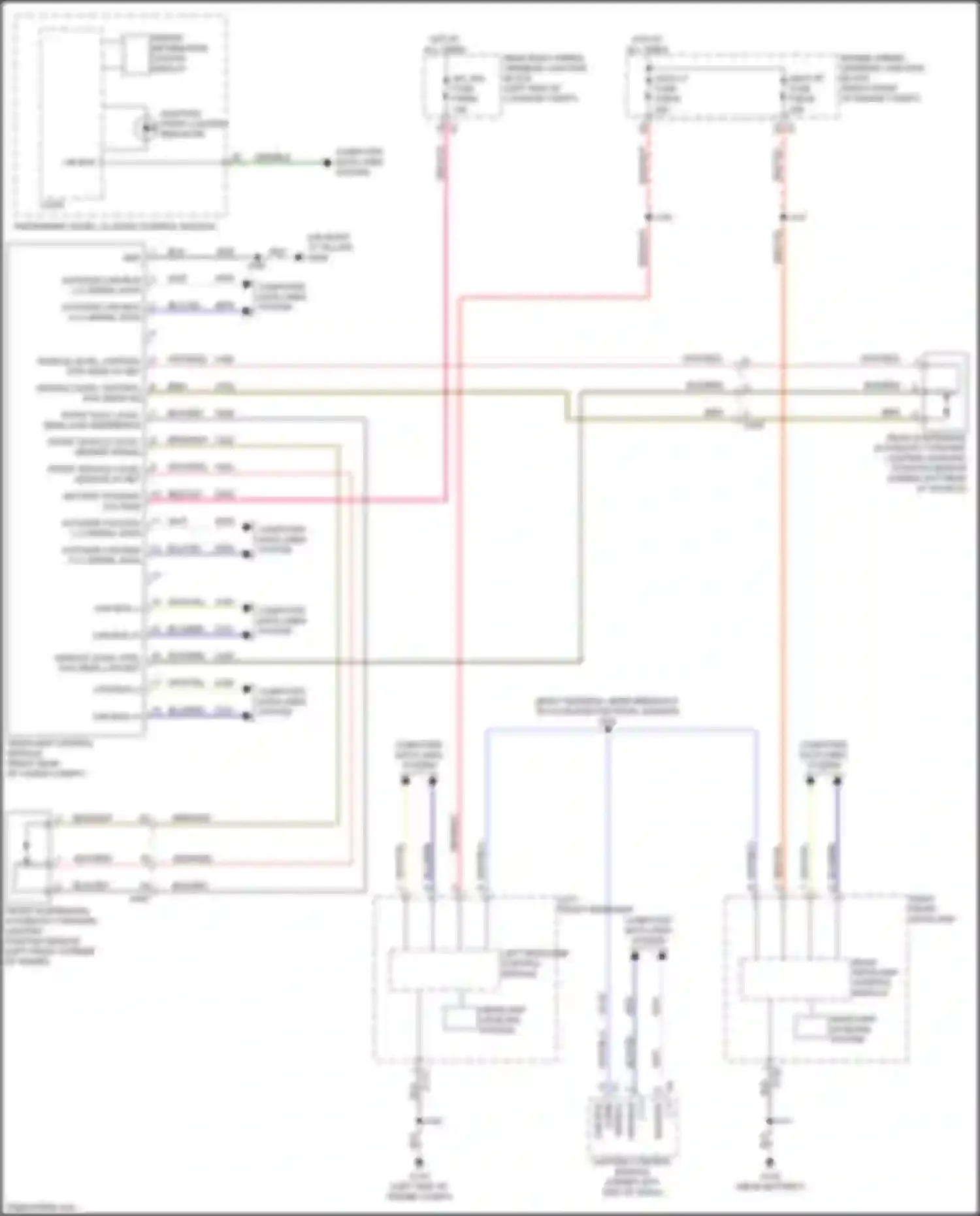 Wiring diagram headlamp leveling system for Cadillac Escalade-V GMT 1XX (2022-2024) (1 of 1)