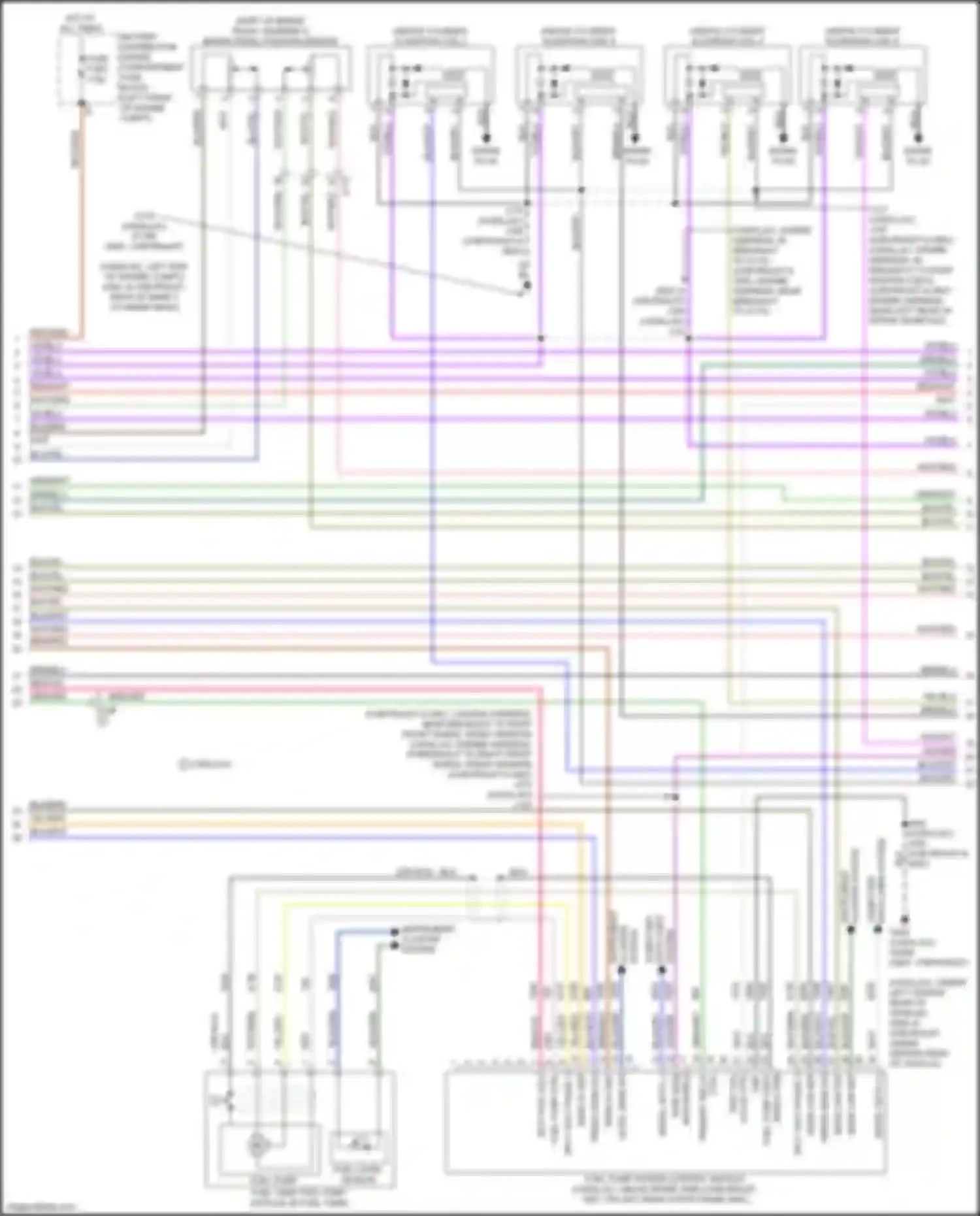 Wiring diagram instrument cluster system for Cadillac Escalade-V GMT 1XX (2022-2024) (2 of 2)