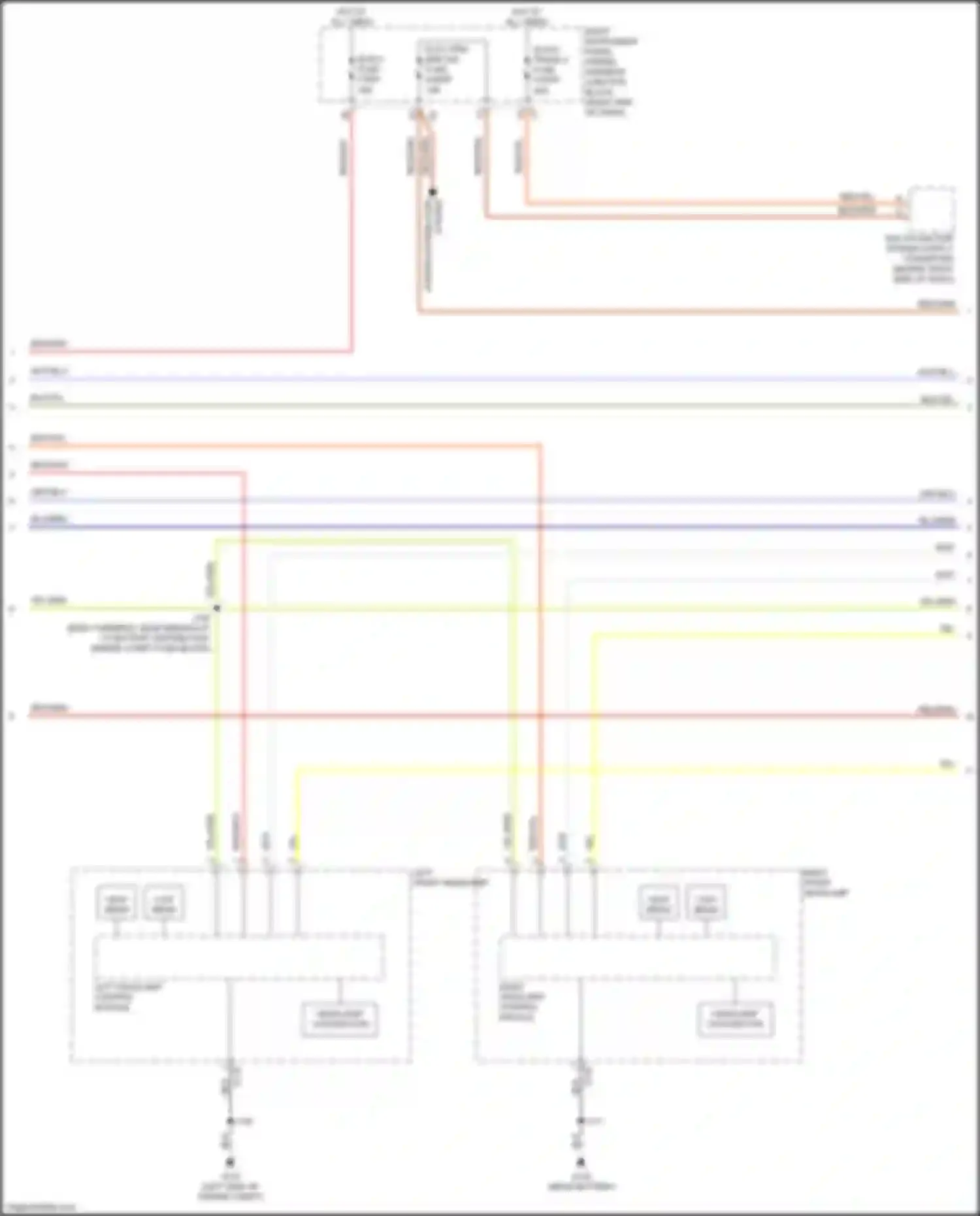 Wiring diagram left front headlamp for Cadillac Escalade-V GMT 1XX (2022-2024) (2 of 4)