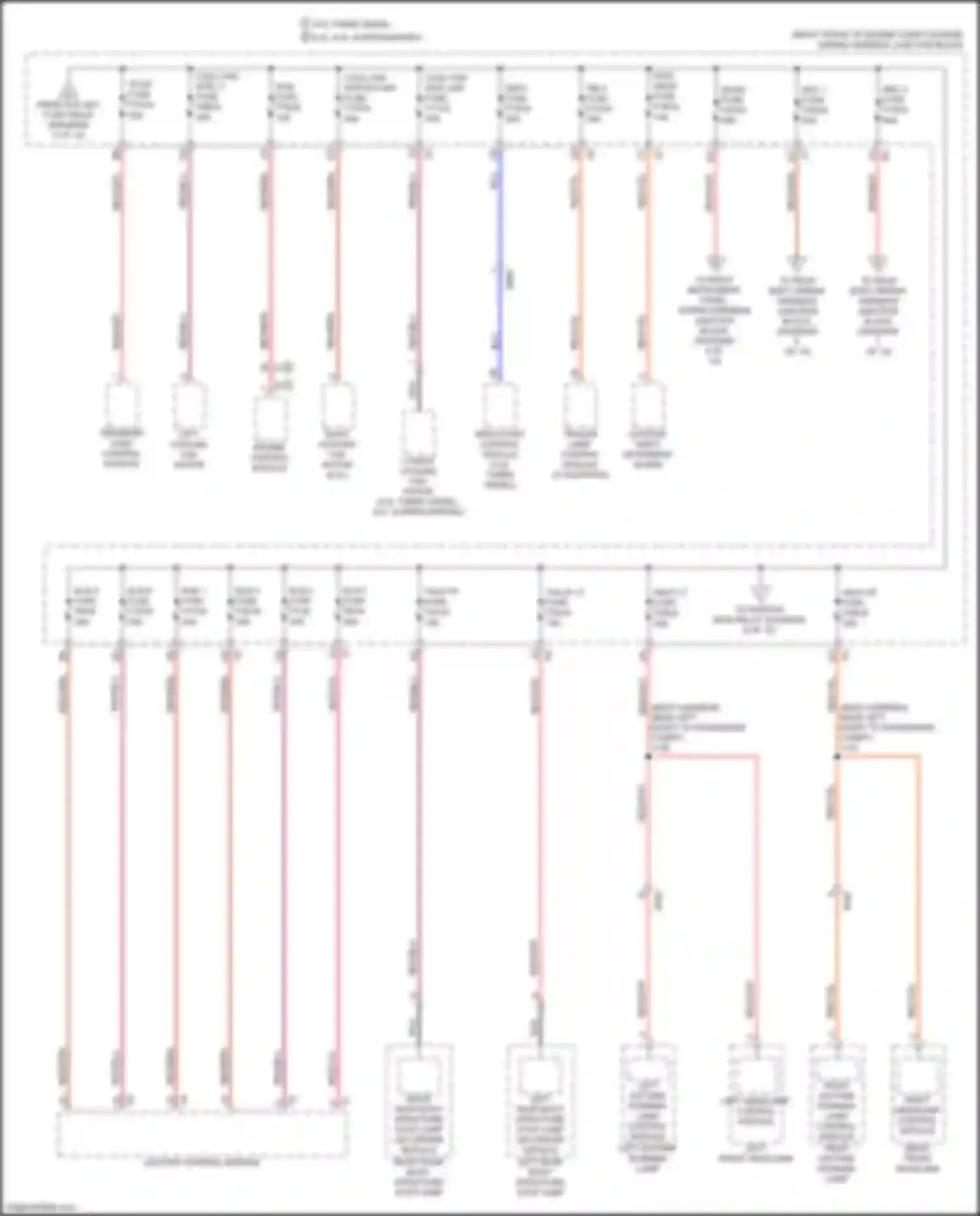 Wiring diagram lighting control module for Cadillac Escalade-V GMT 1XX (2022-2024) (5 of 13)