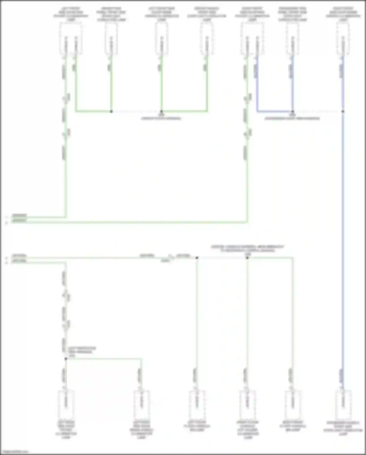 Wiring diagram (passenger door trim harness, for Cadillac Escalade-V GMT 1XX (2022-2024) (1 of 4)