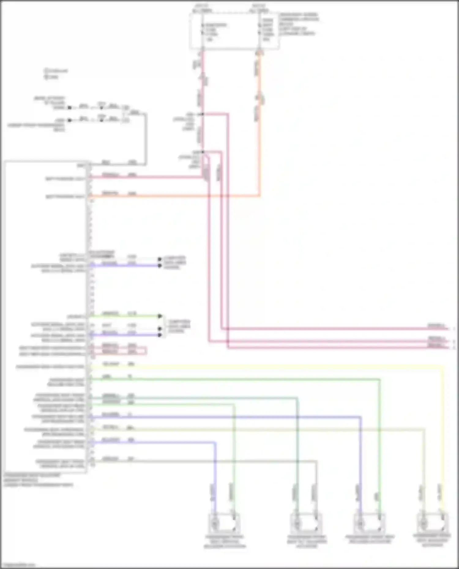 Wiring diagram passenger seat front vertical mtr up ctrl for Cadillac Escalade-V GMT 1XX (2022-2024) (1 of 1)